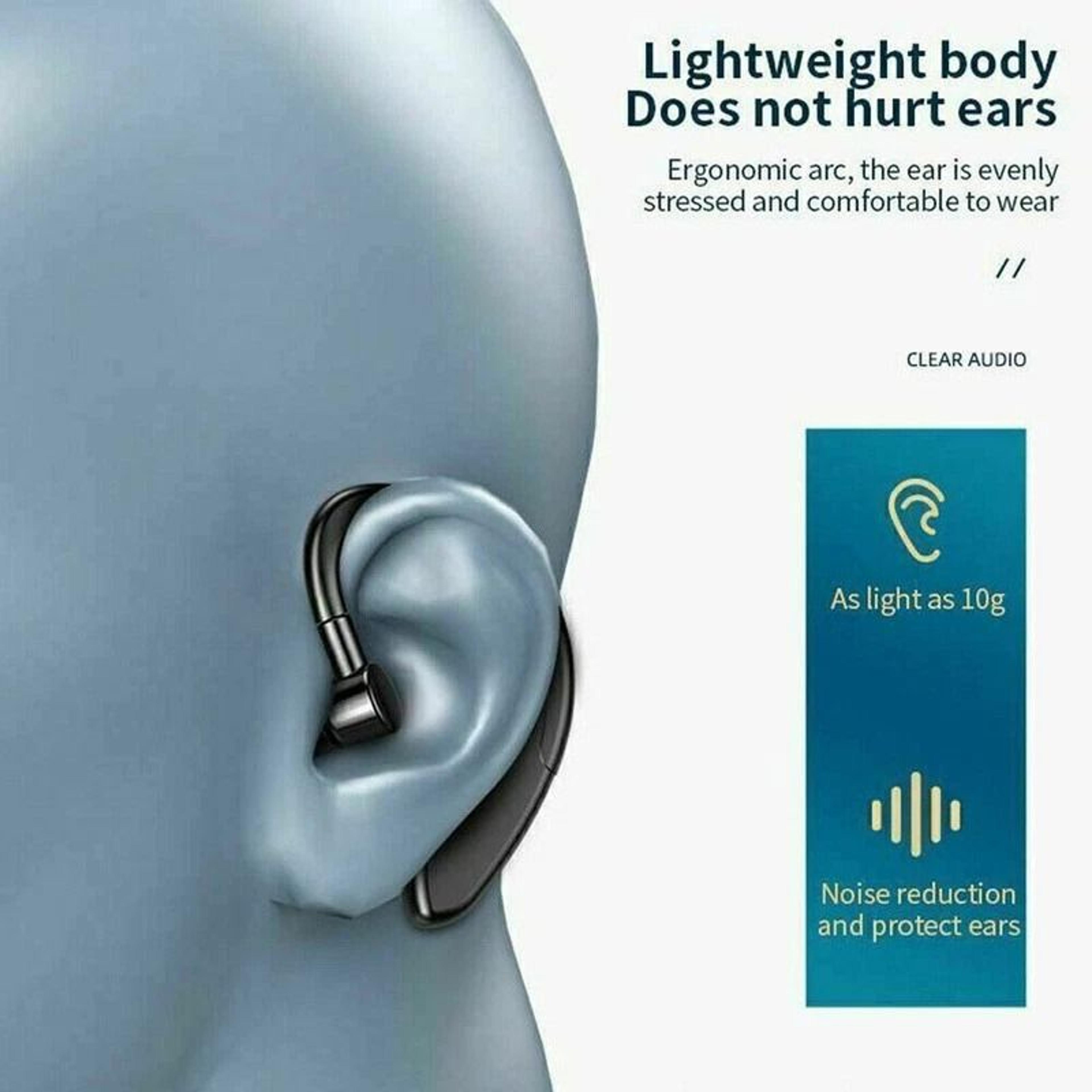 Noise Cancelling Wireless Bluetooth Earpiece Headset For Trucker Driving Earbuds 2
