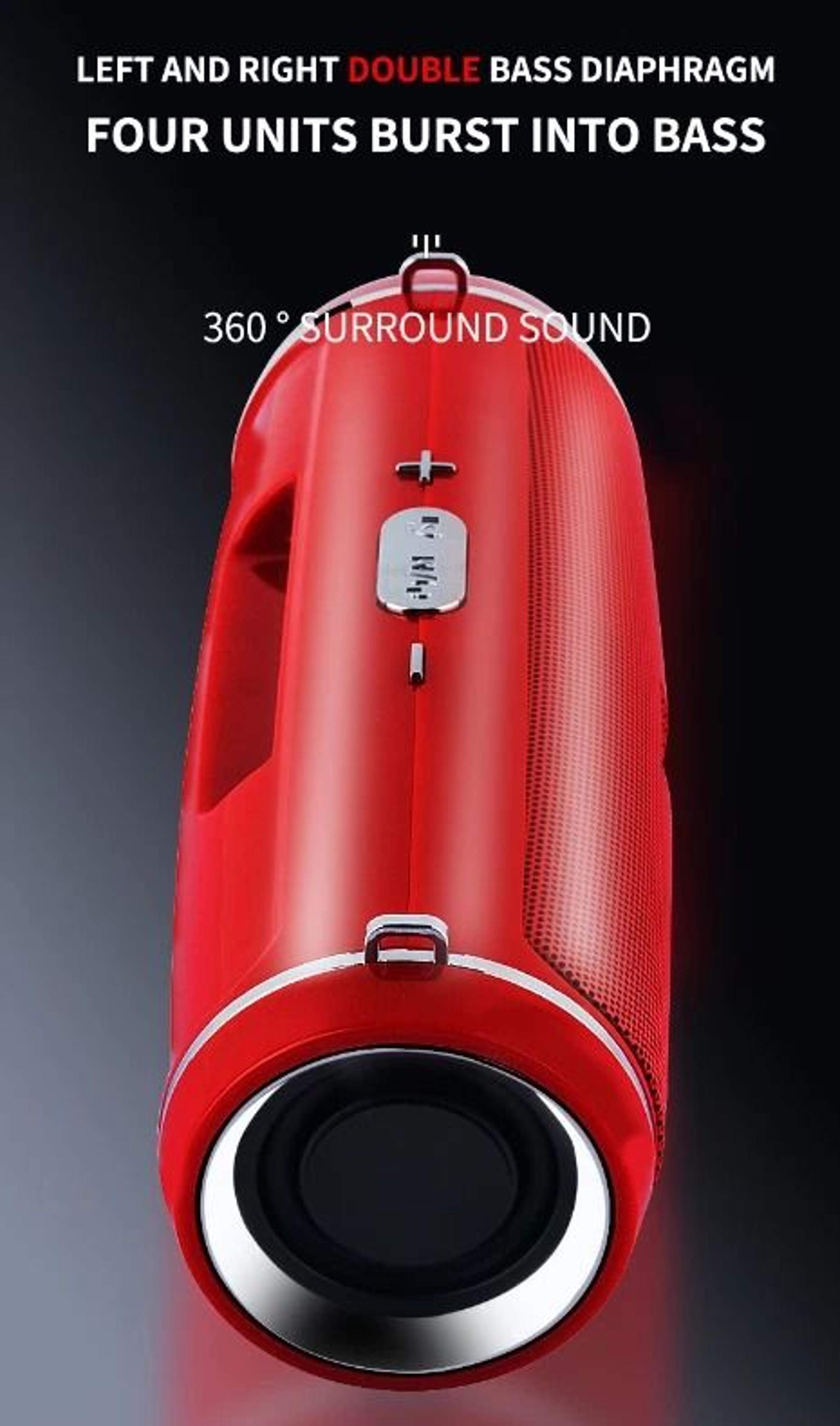 Wireless Waterproof Outdoor Bluetooth Speaker Stereo LOUD Bass USB TF Strap Portable Audio 11