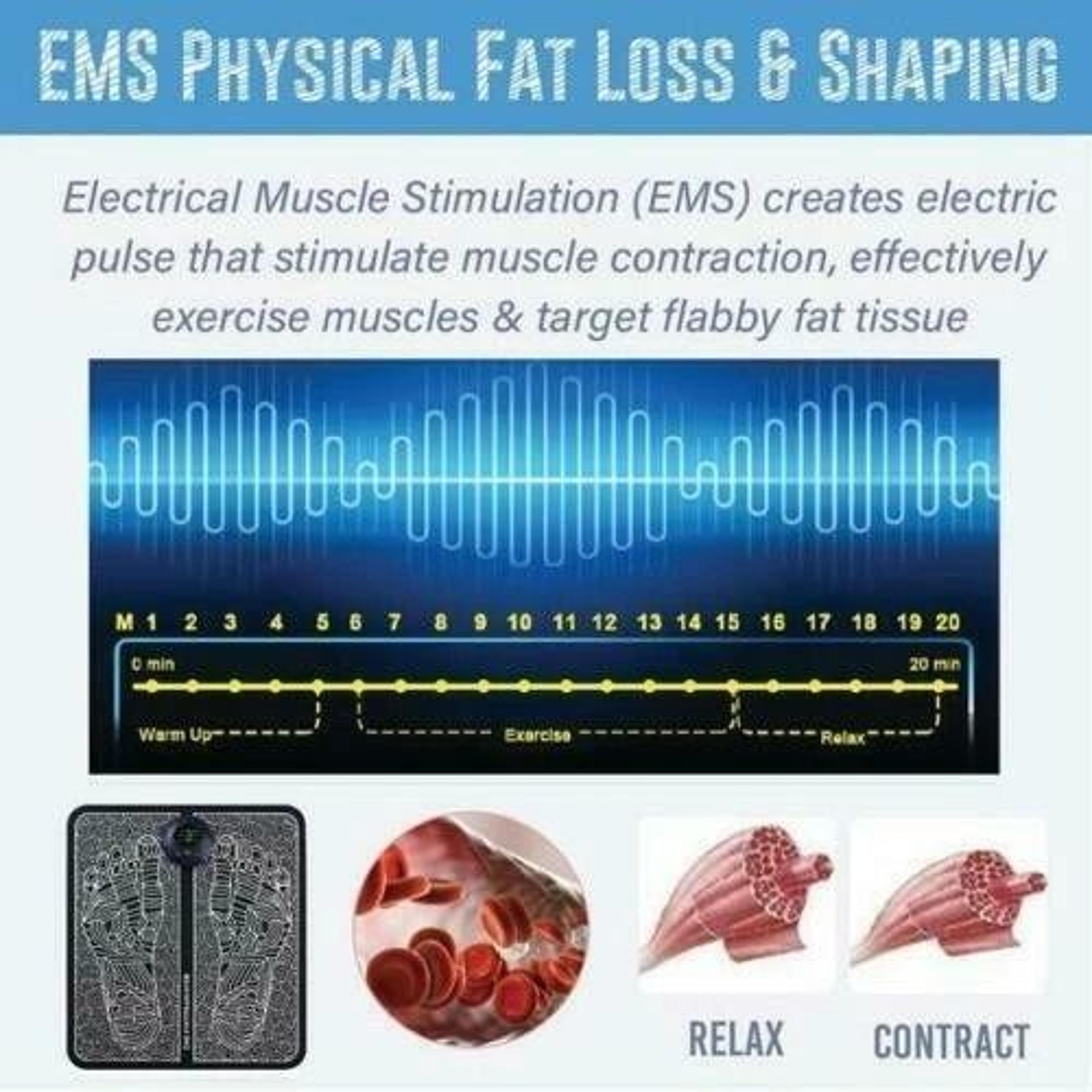Electric Deep Kneading Muscle Pain Relax Machine EMS Foot Massager Leg Reshaping Therapy Device 3
