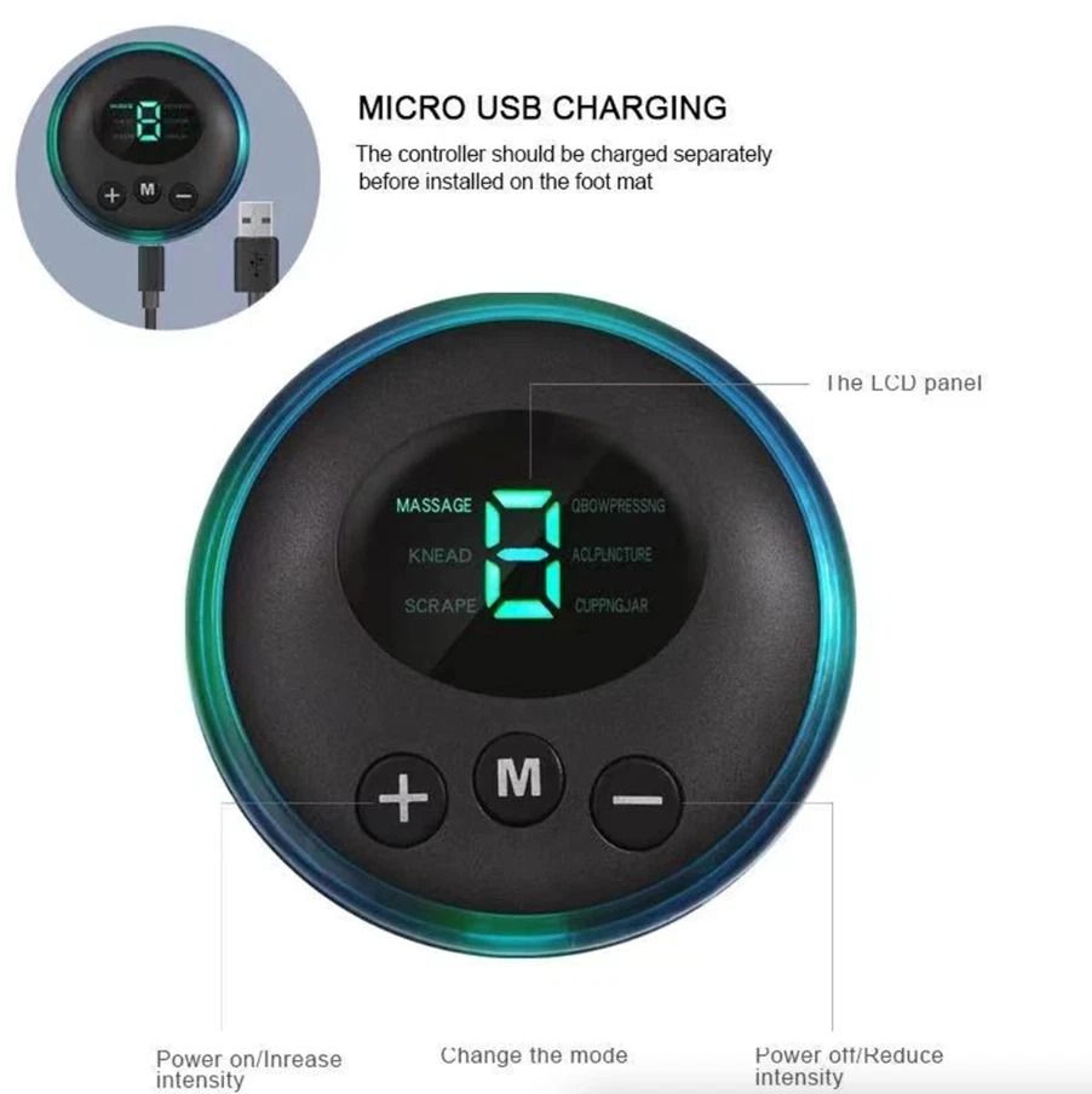 Electric Deep Kneading Muscle Pain Relax Machine EMS Foot Massager Leg Reshaping Therapy Device 8