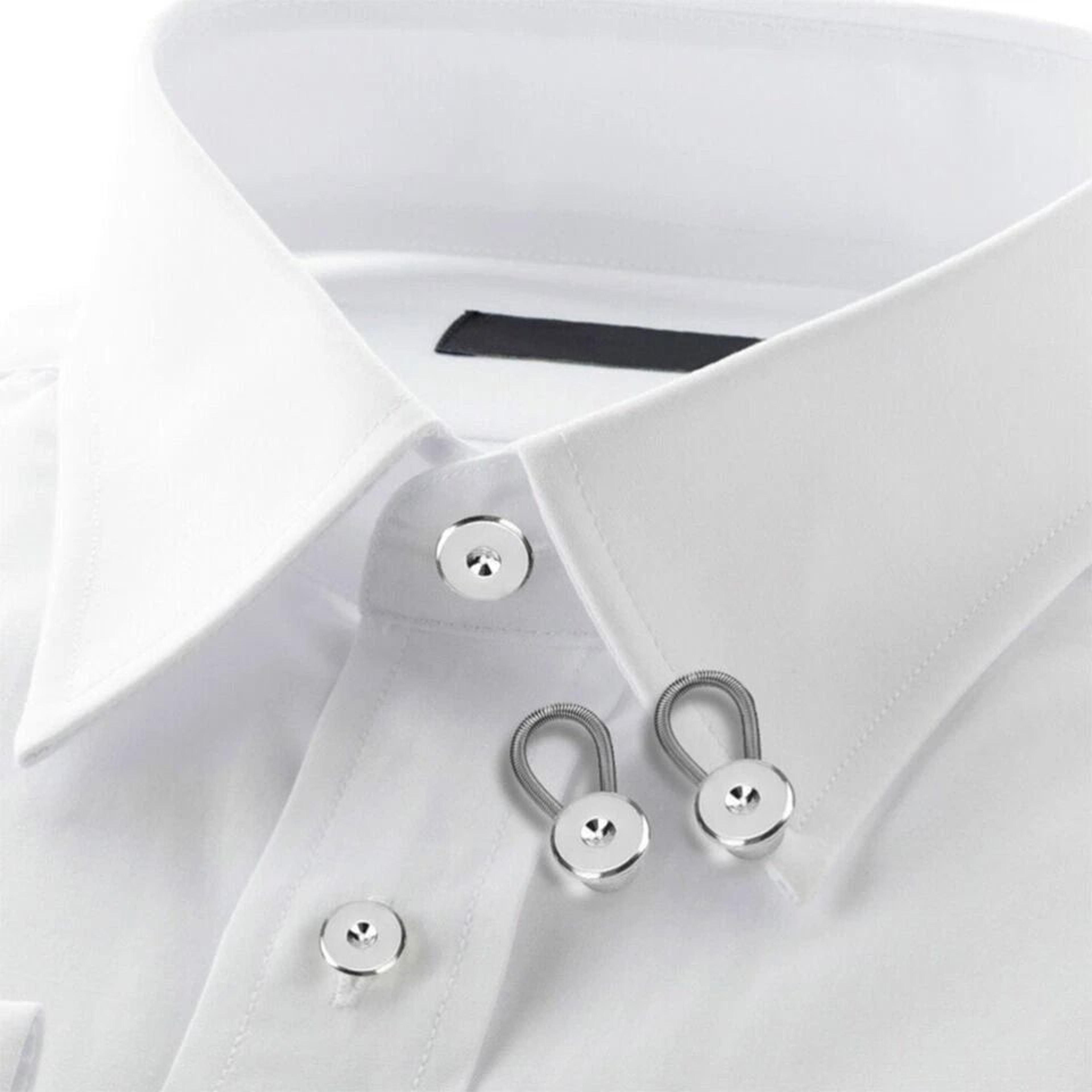 extender buttons, metal collar neck waist, for men dress shirt pants