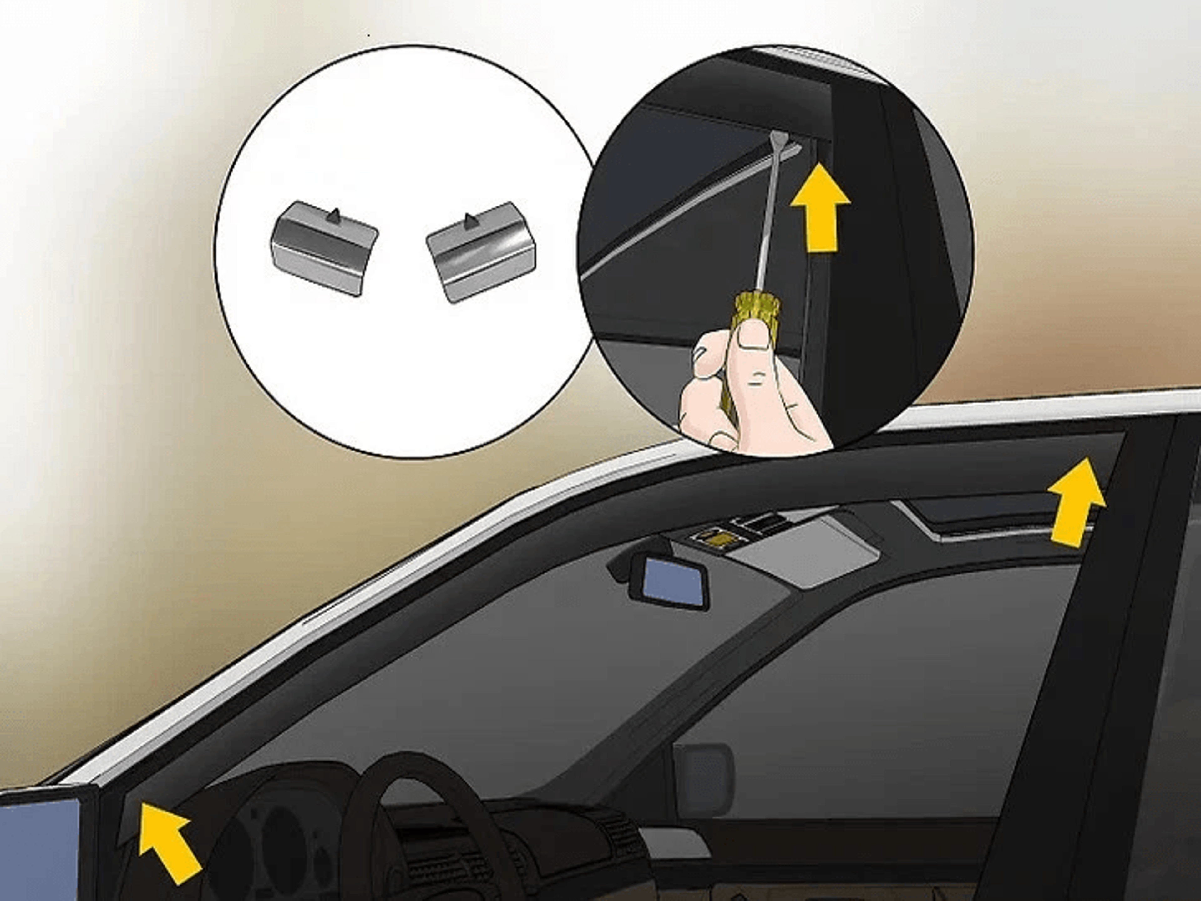 New Metal Retaining Clips For Wind Rain Deflector Channel 2