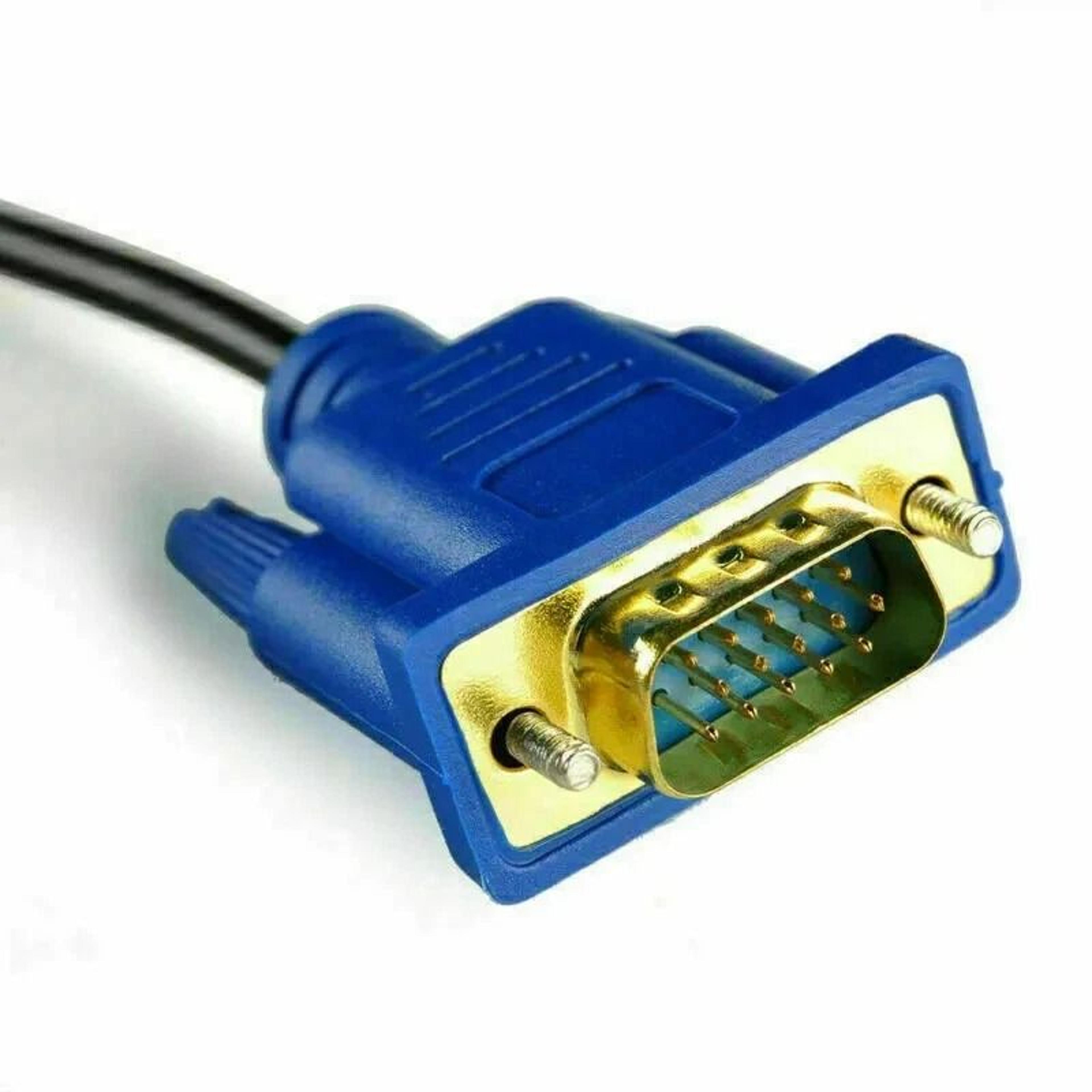 HDMI Male To VGA Adapter Cable For PC DVD HDTV Video Converter 2