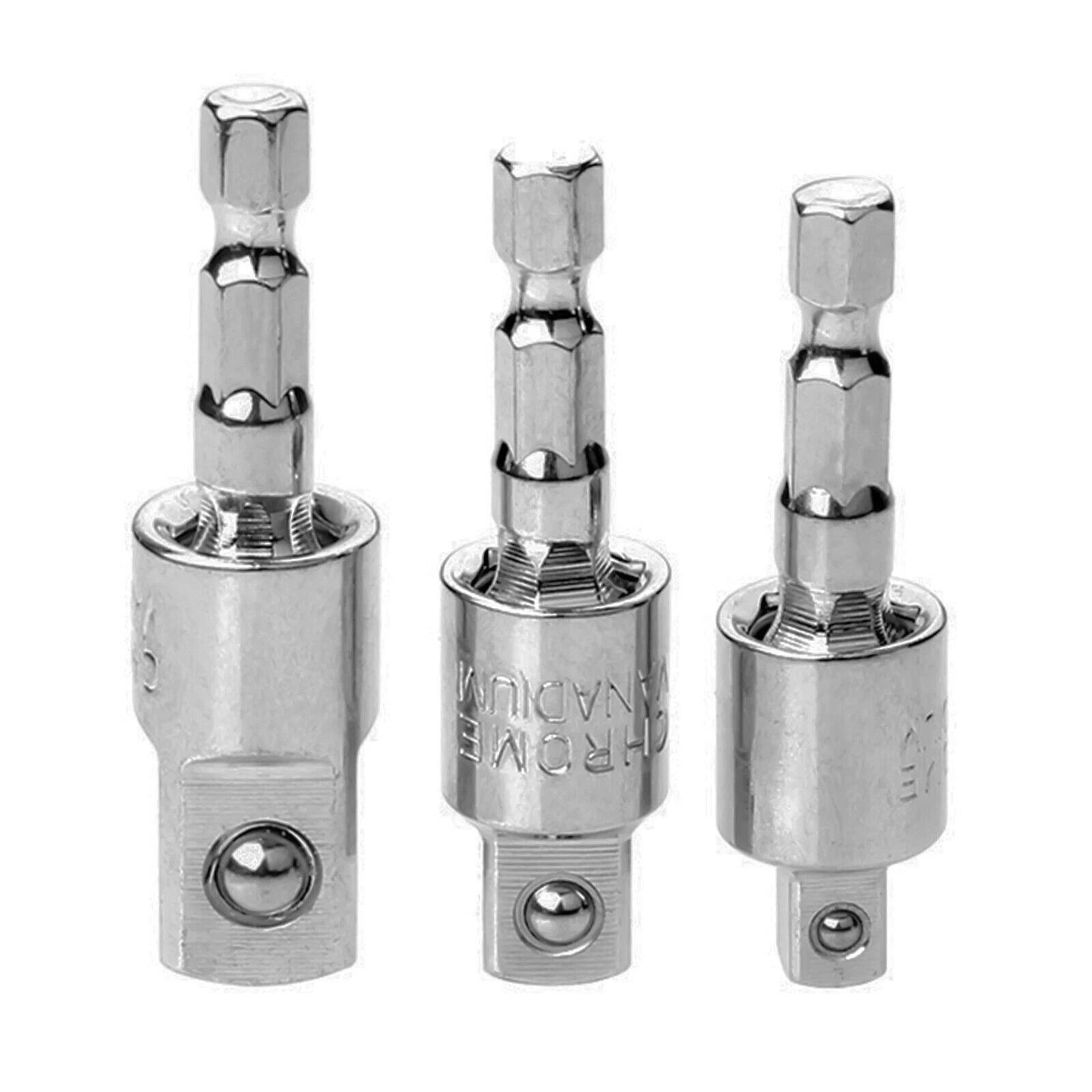 Hex Shank Socket Adapter Set For Impact Driver Drill 2