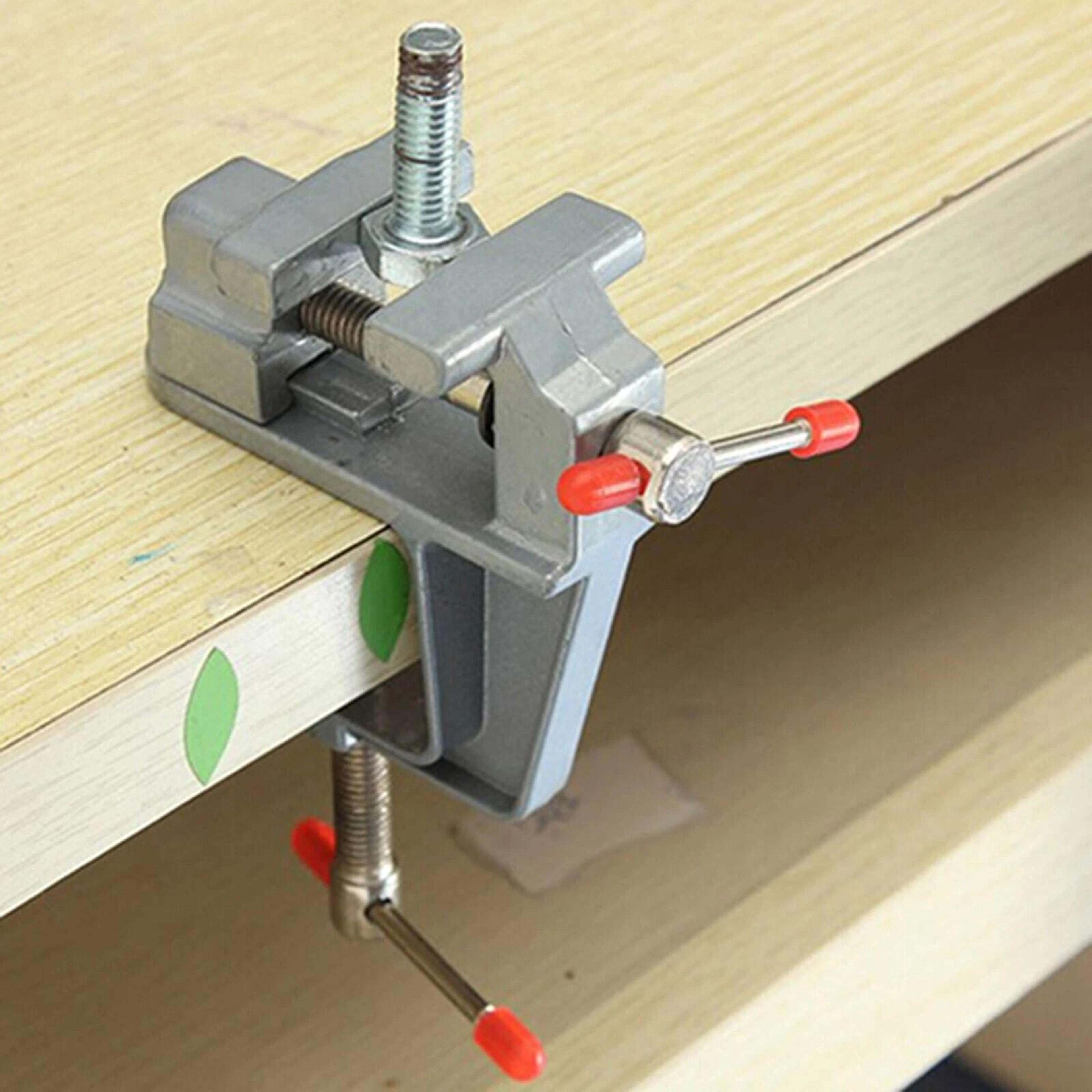 new cast aluminum mini bench vise table swivel lock clamp for crafting