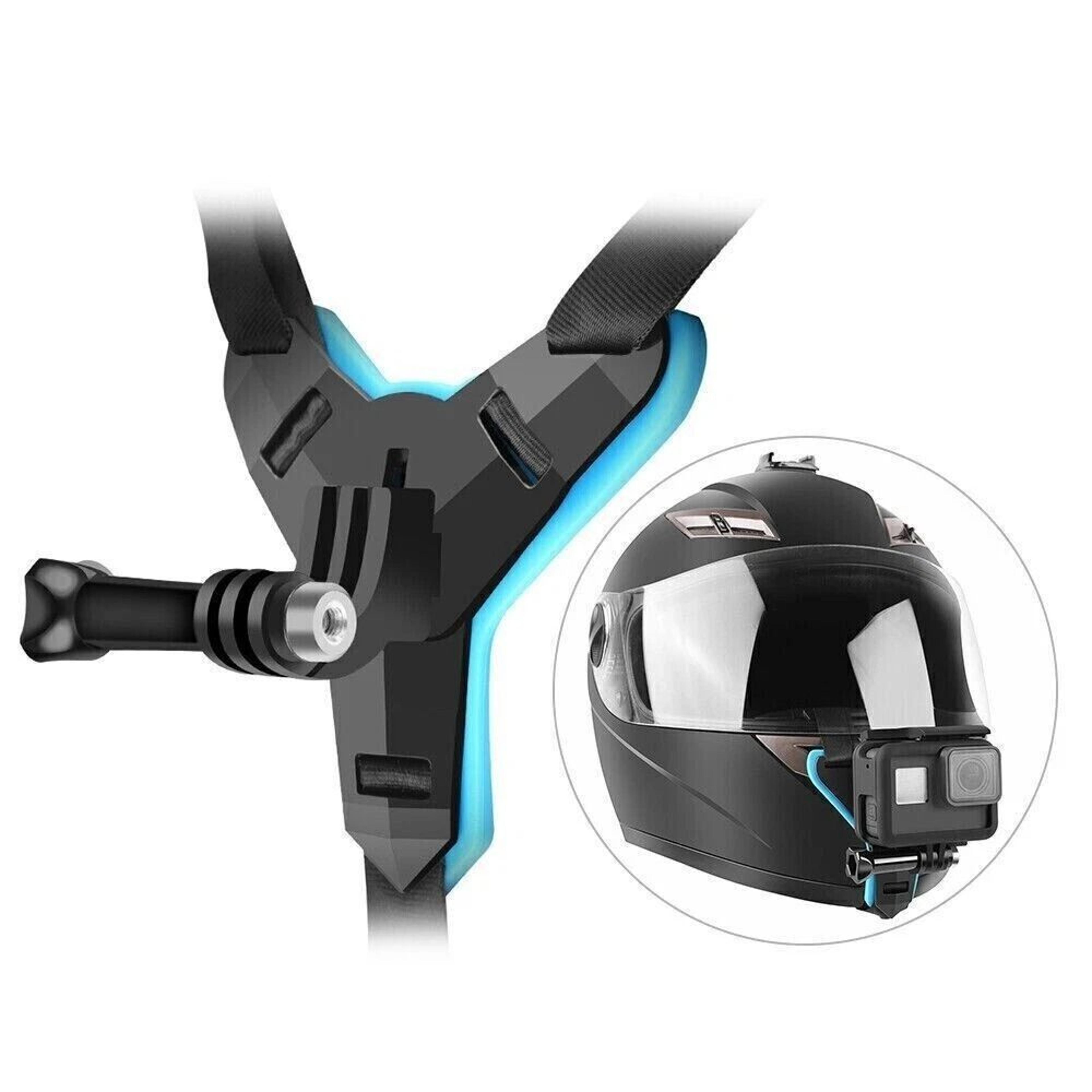 front chin mount holder bracket for gopro hero 9-5 motorcycle helmet camera