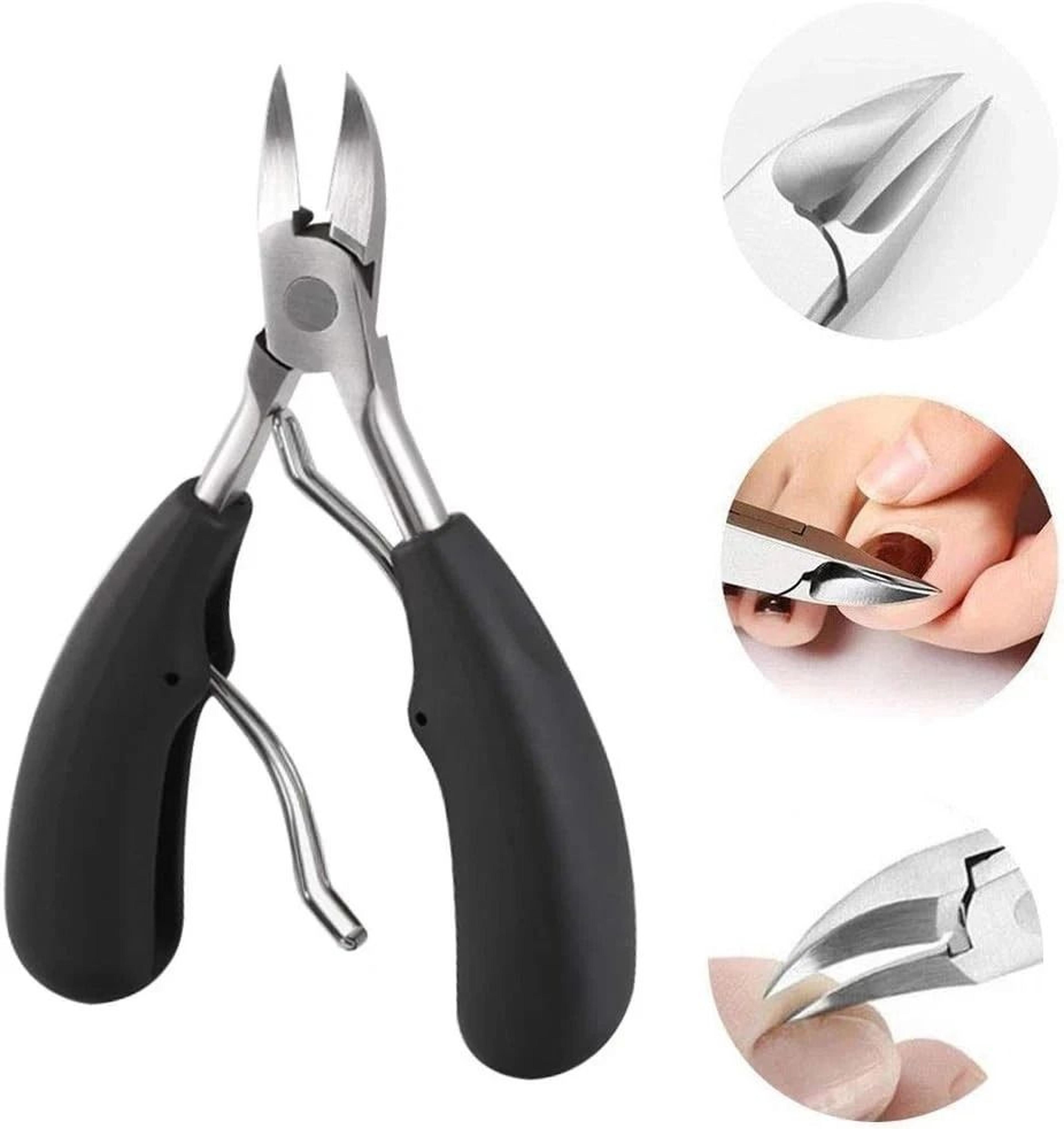 heavy duty stainless extra large toe nail clippers for thick hard nails cutter, durable pedicure tool