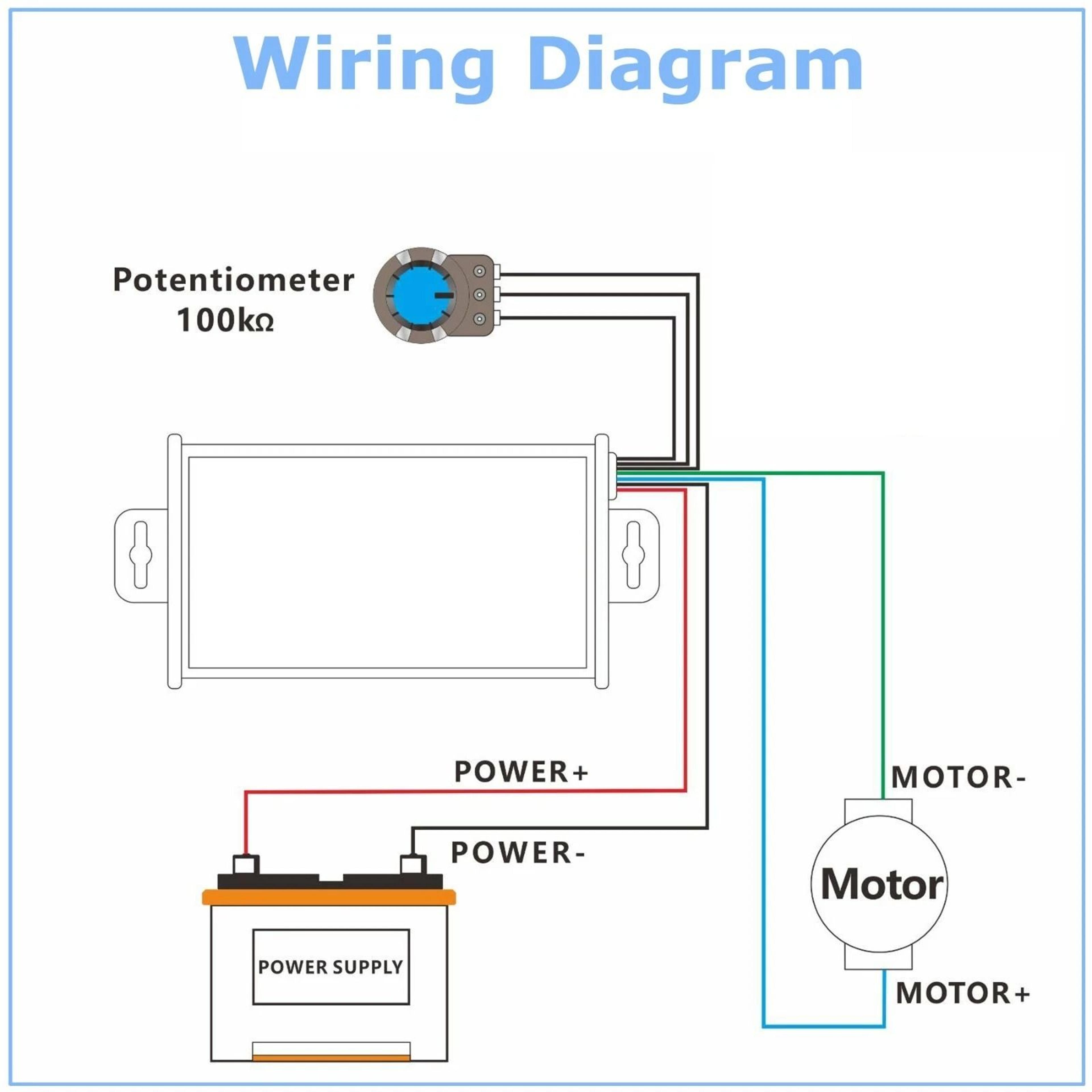 PWM DC Motor Speed Controller Stepless Variable Switch For Applications 2