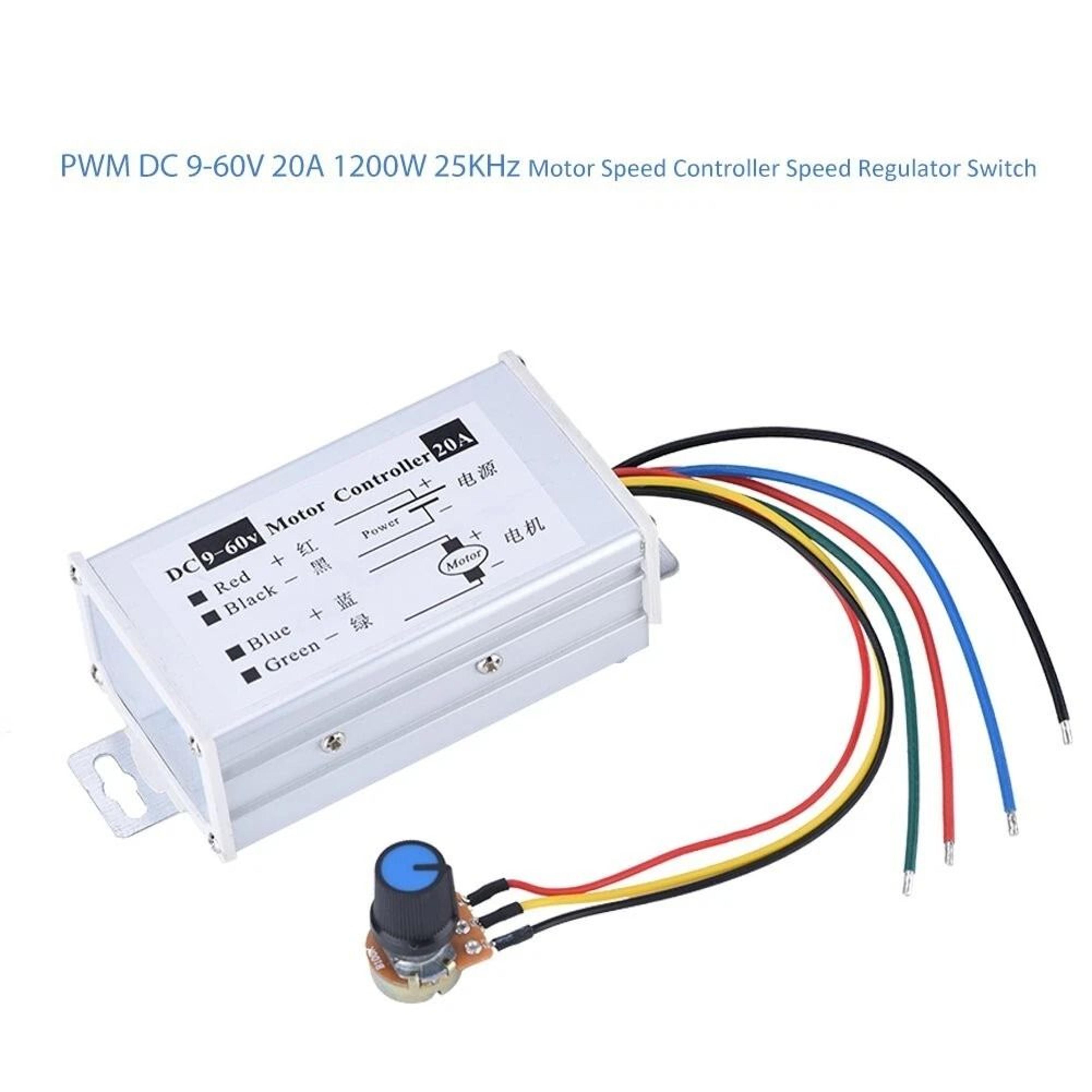 PWM DC Motor Speed Controller Stepless Variable Switch For Applications 7