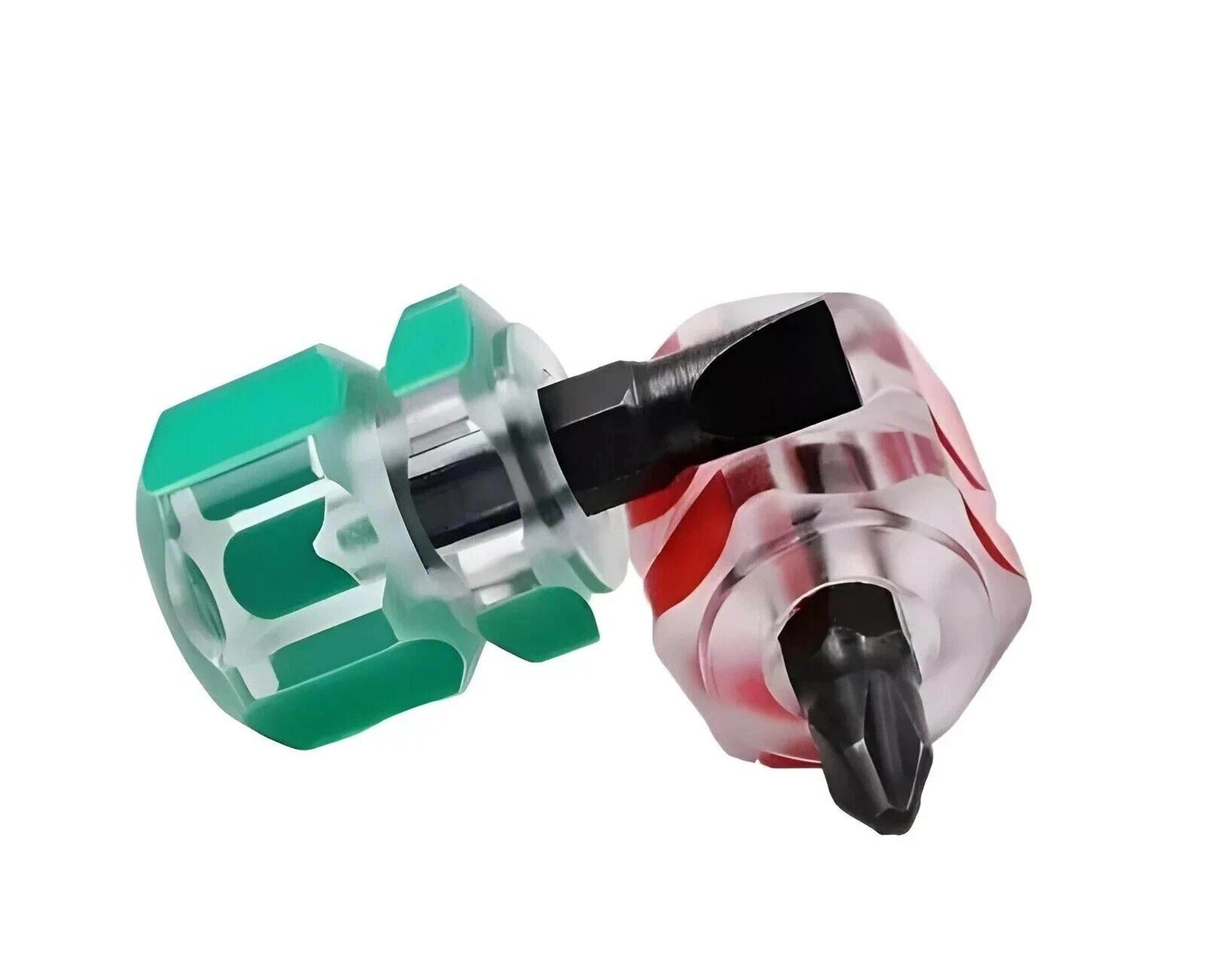 Mini Ultra Short Stubby Screwdriver Set Pieces Phillips And Flat 3