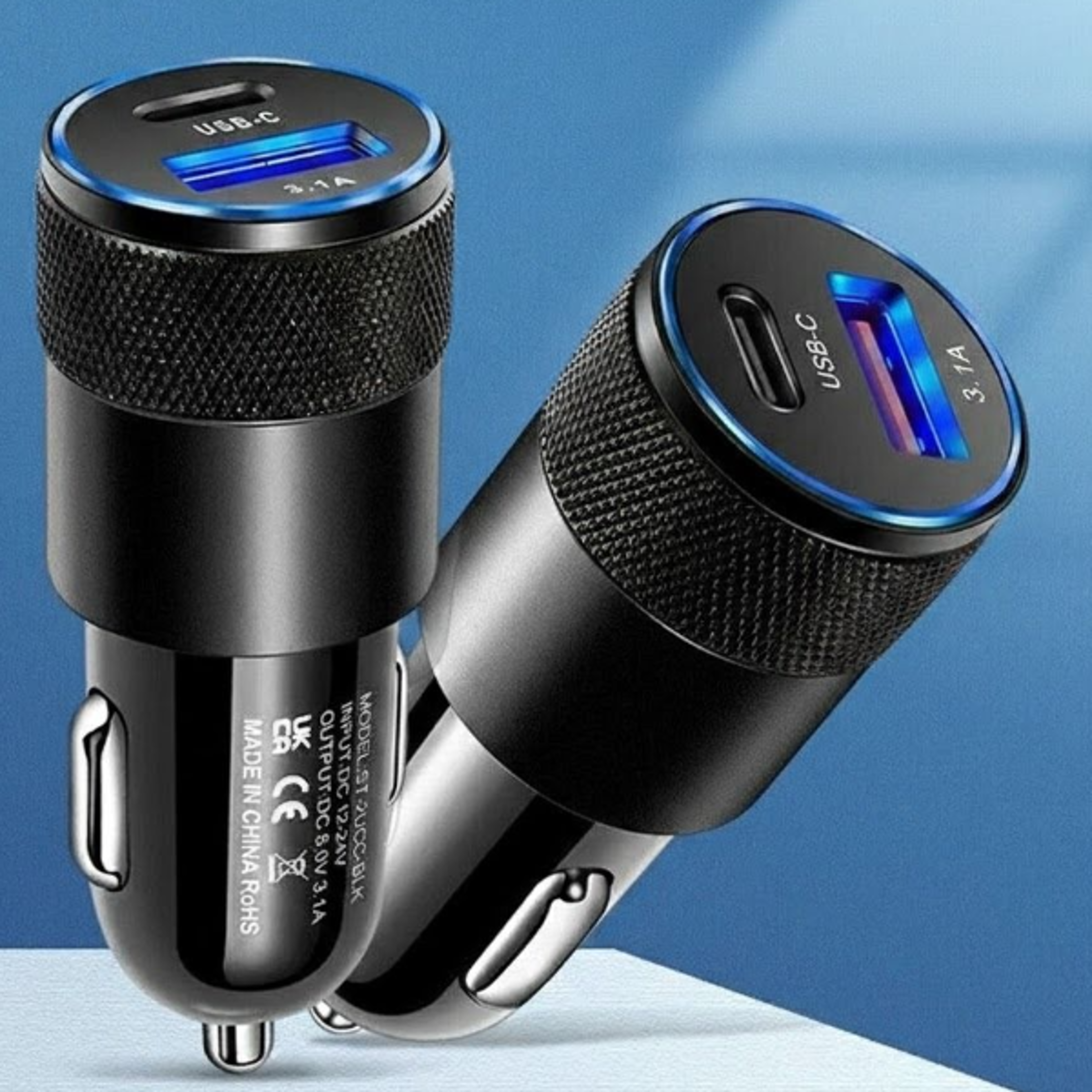fast charging port pd usb-c car charger adapter