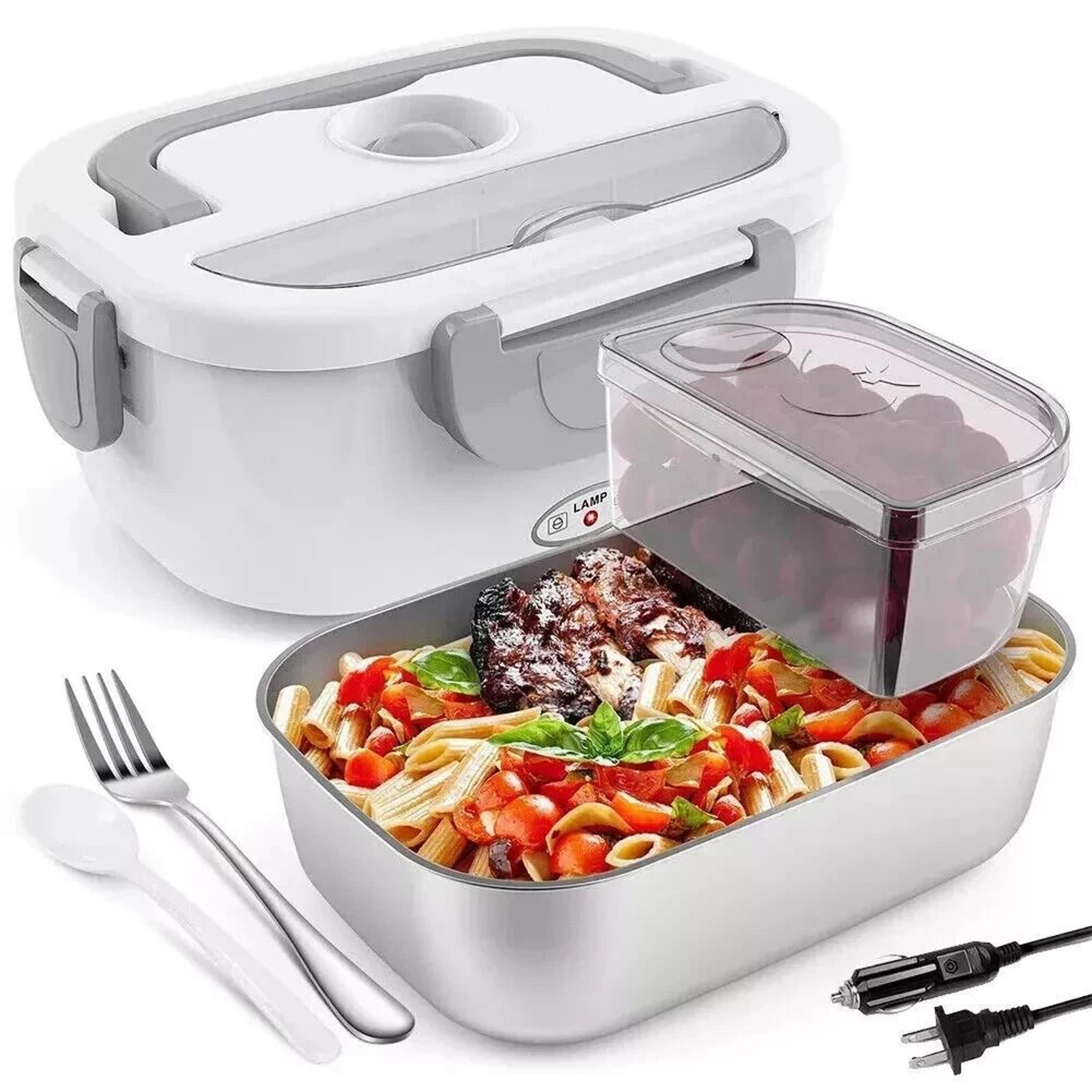 portable electric heating lunch box for car office food warmer container