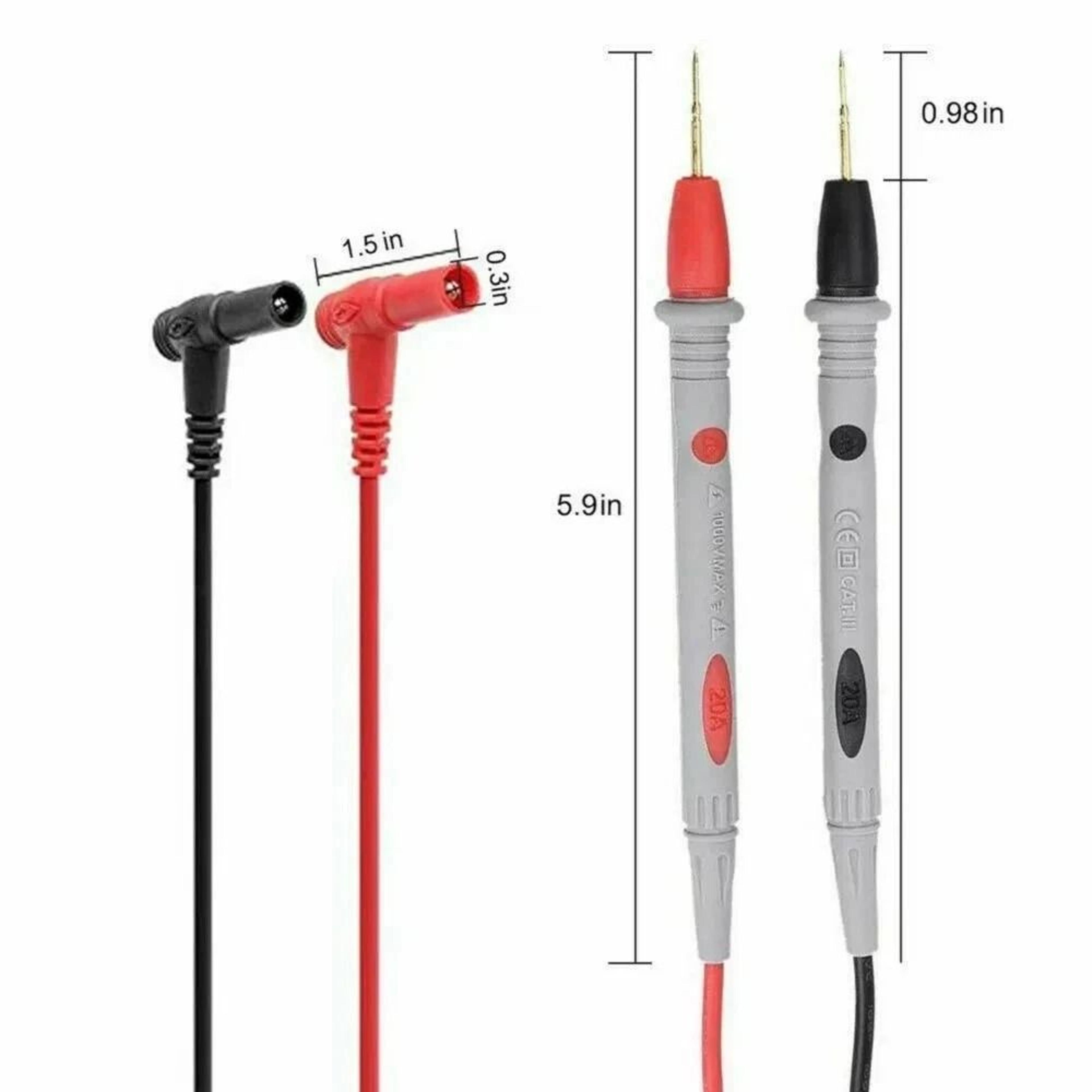 Gold Plated Multimeter Test Leads For Fluke Meter Electrical Probes 2