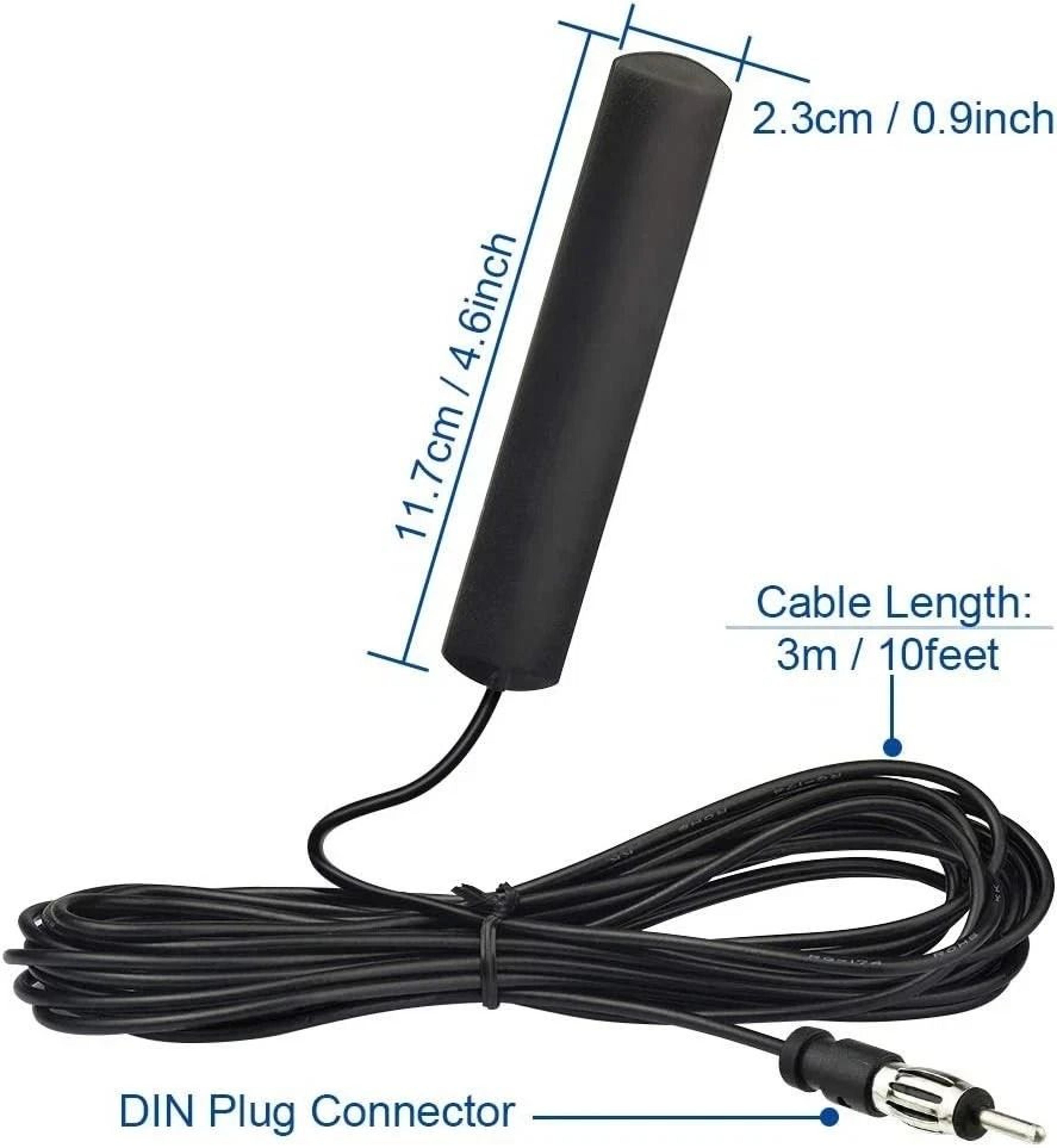Universal Car Interior Hidden Amplified Antenna Electronic Stereo For AMFM Radio 6
