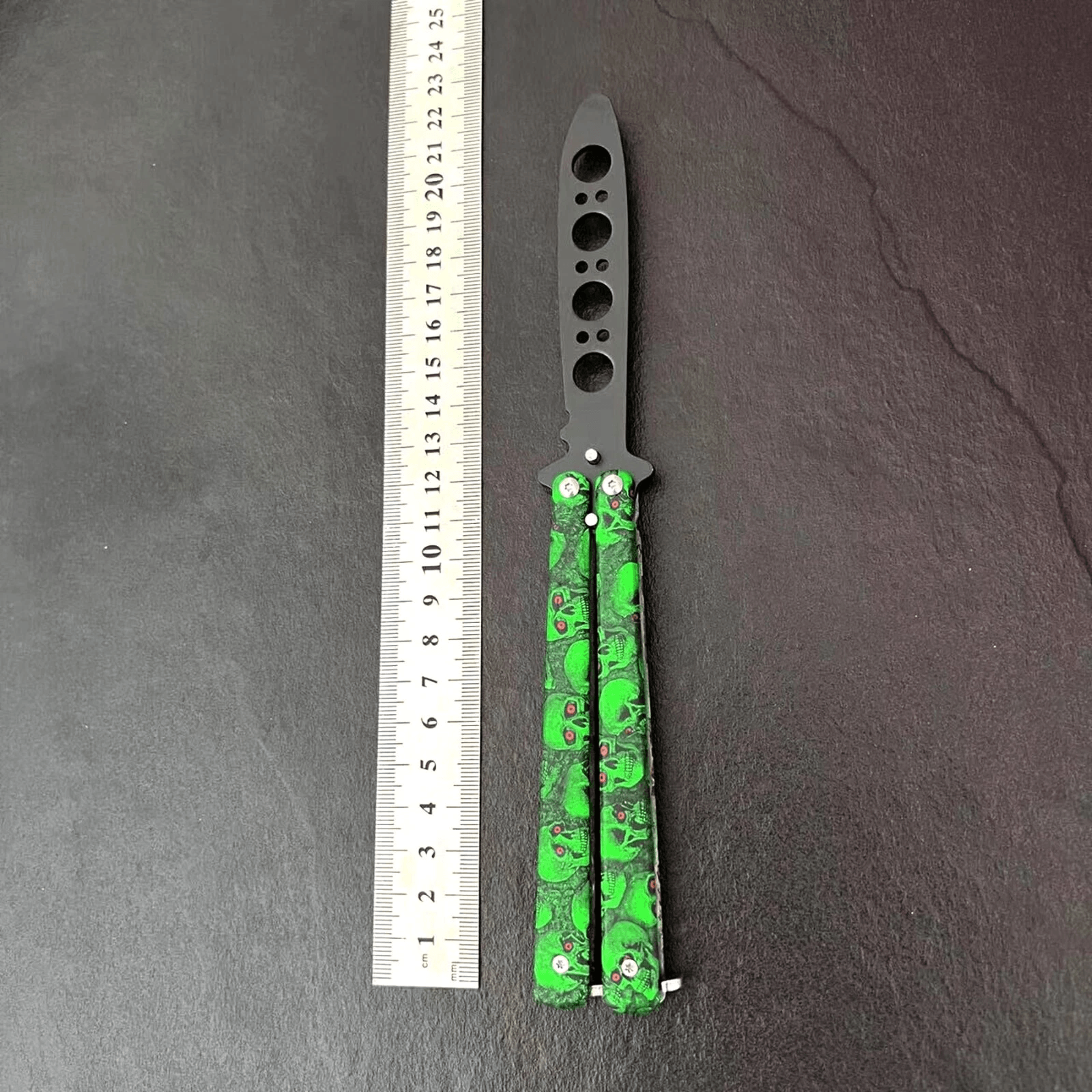 BALISONG METAL BUTTERFLY Trainer Knife High Quality Blade Tool For Practice 9