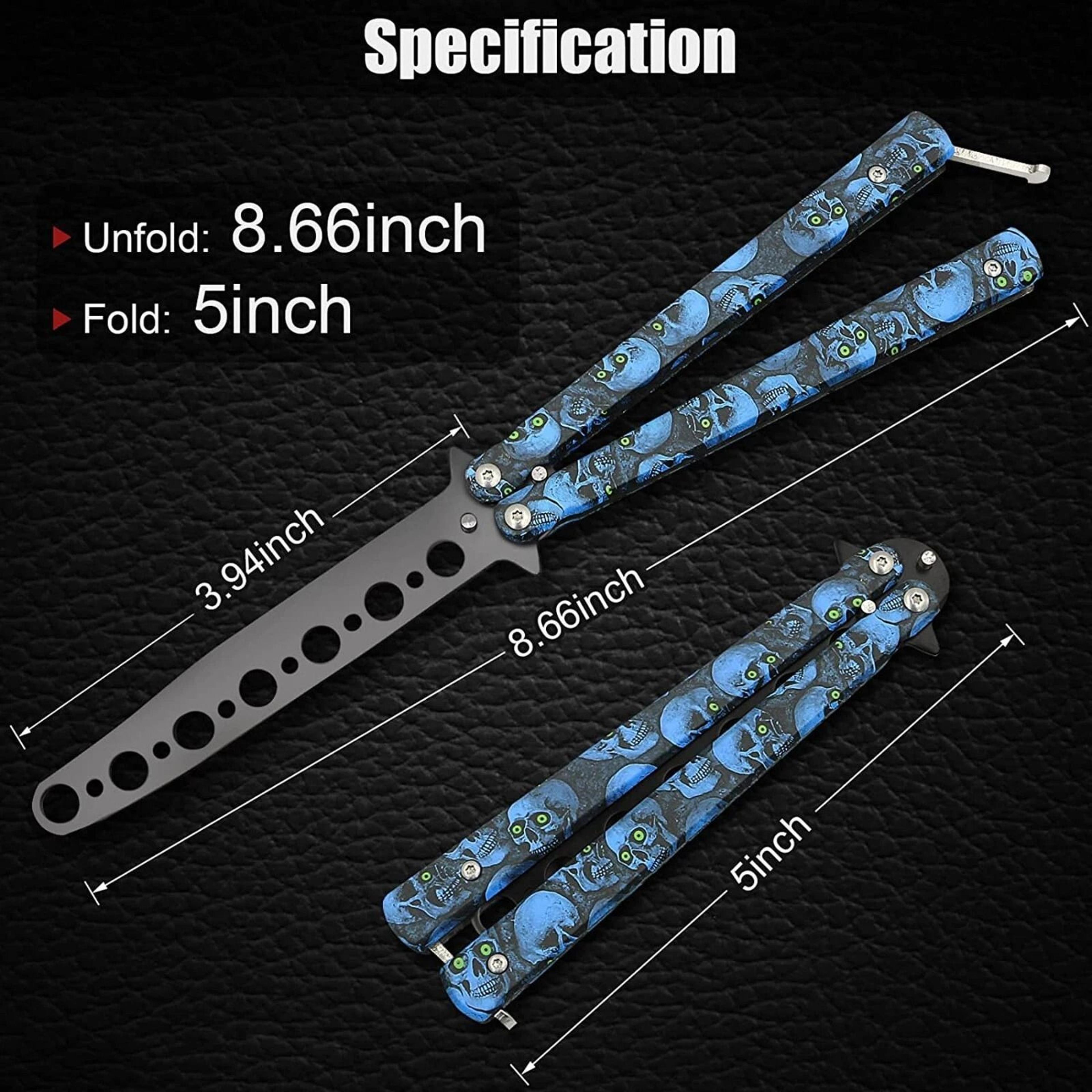 BALISONG METAL BUTTERFLY Trainer Knife High Quality Blade Tool For Practice 2