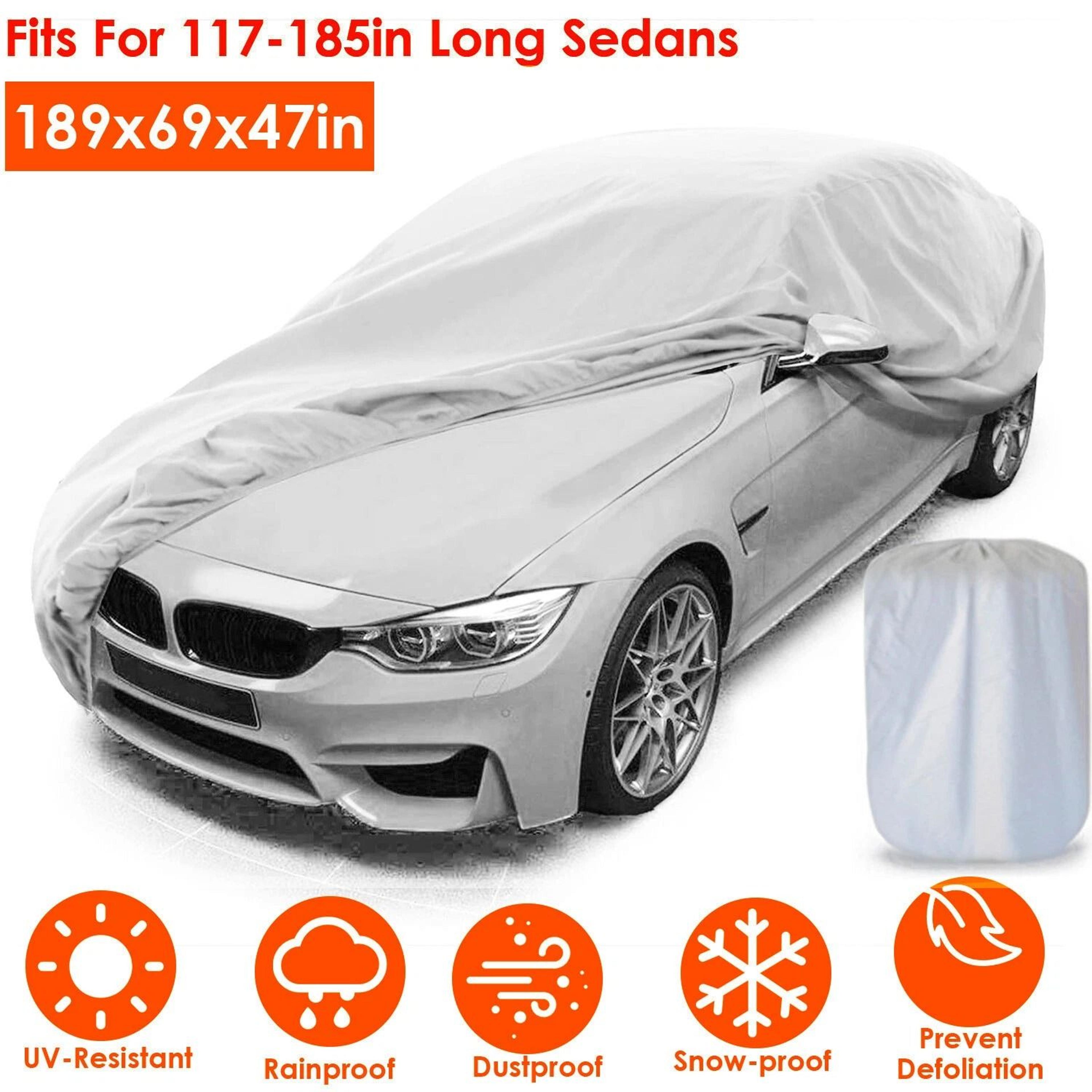 Full Car Protection Cover Waterproof Sun UV Snow Dust Rain Resistant Cover For Sedans 5