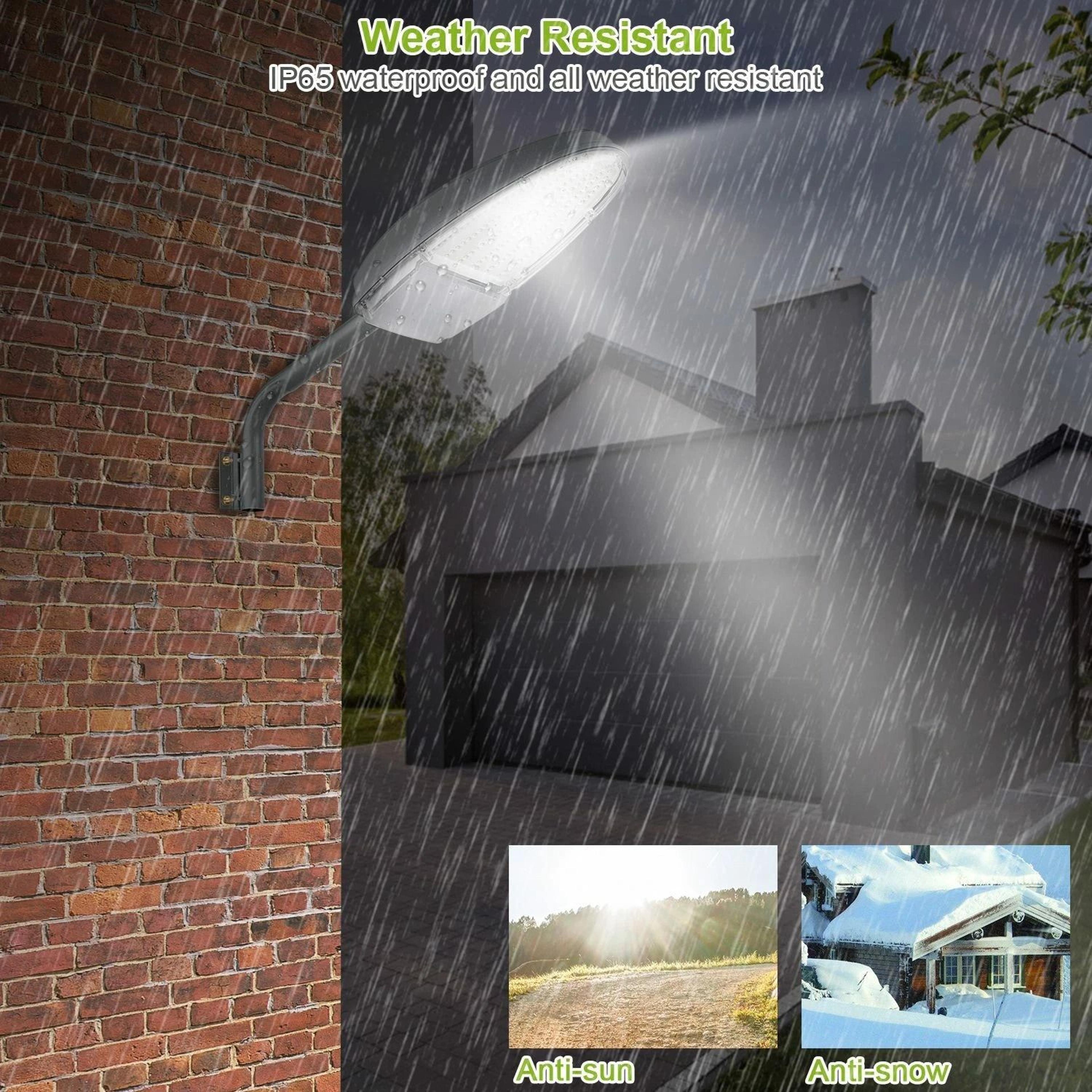 Outdoor LED Street Light Dusk To Dawn Sensor Waterproof Security Lighting 7