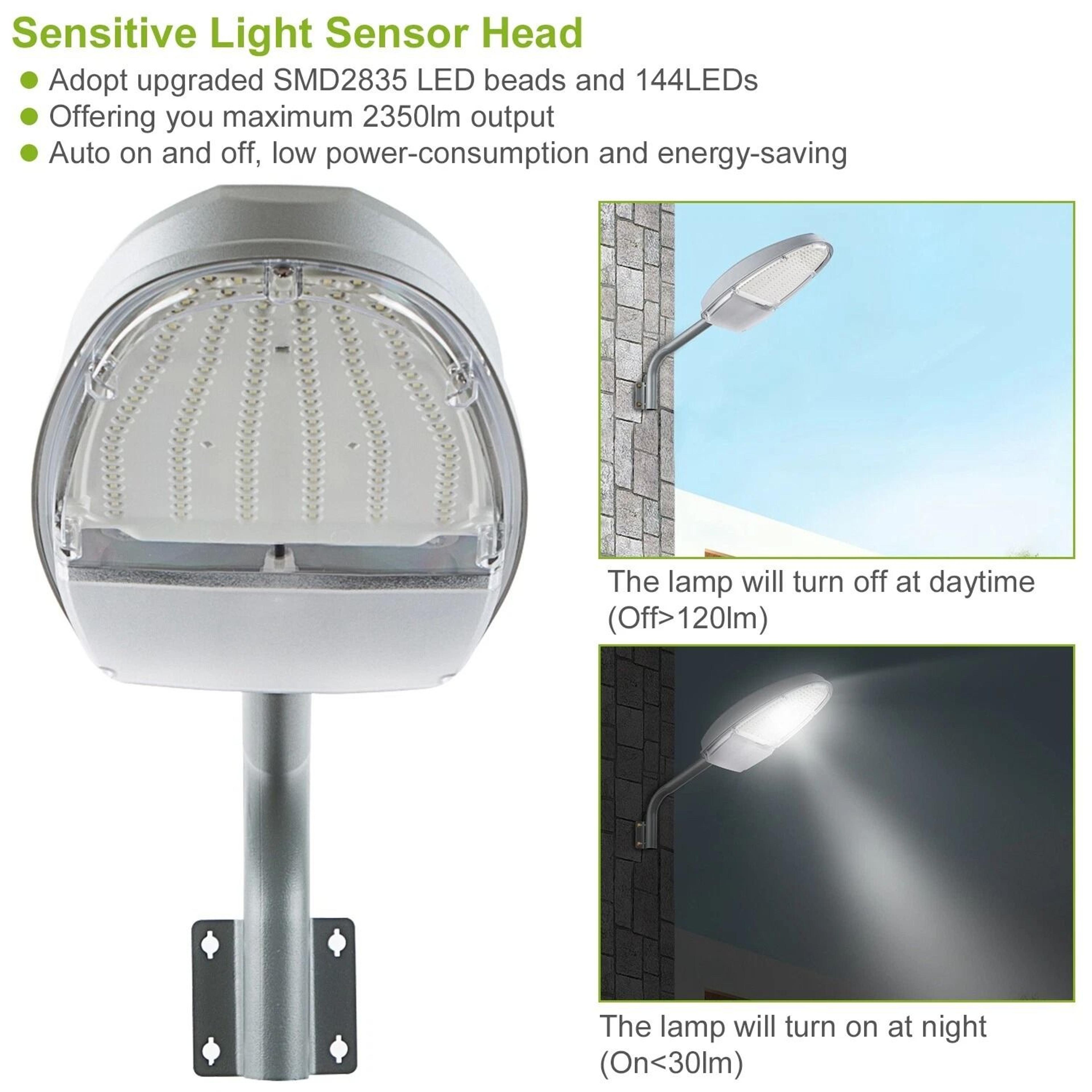 Outdoor LED Street Light Dusk To Dawn Sensor Waterproof Security Lighting 9