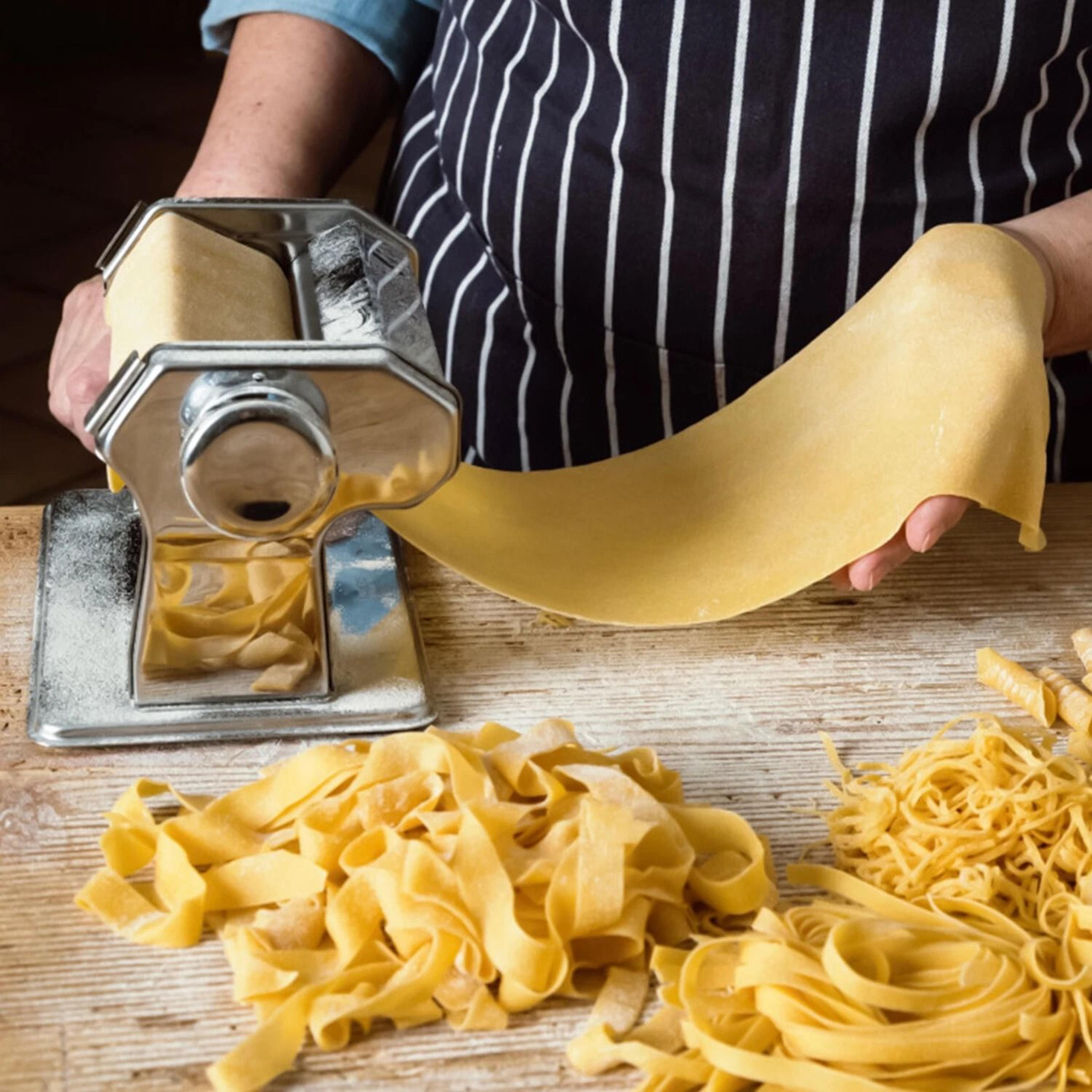 Stainless Steel Pasta Noodle Maker Roller  Cutter Manual Hand Crank For Fresh Homemade Pasta 3