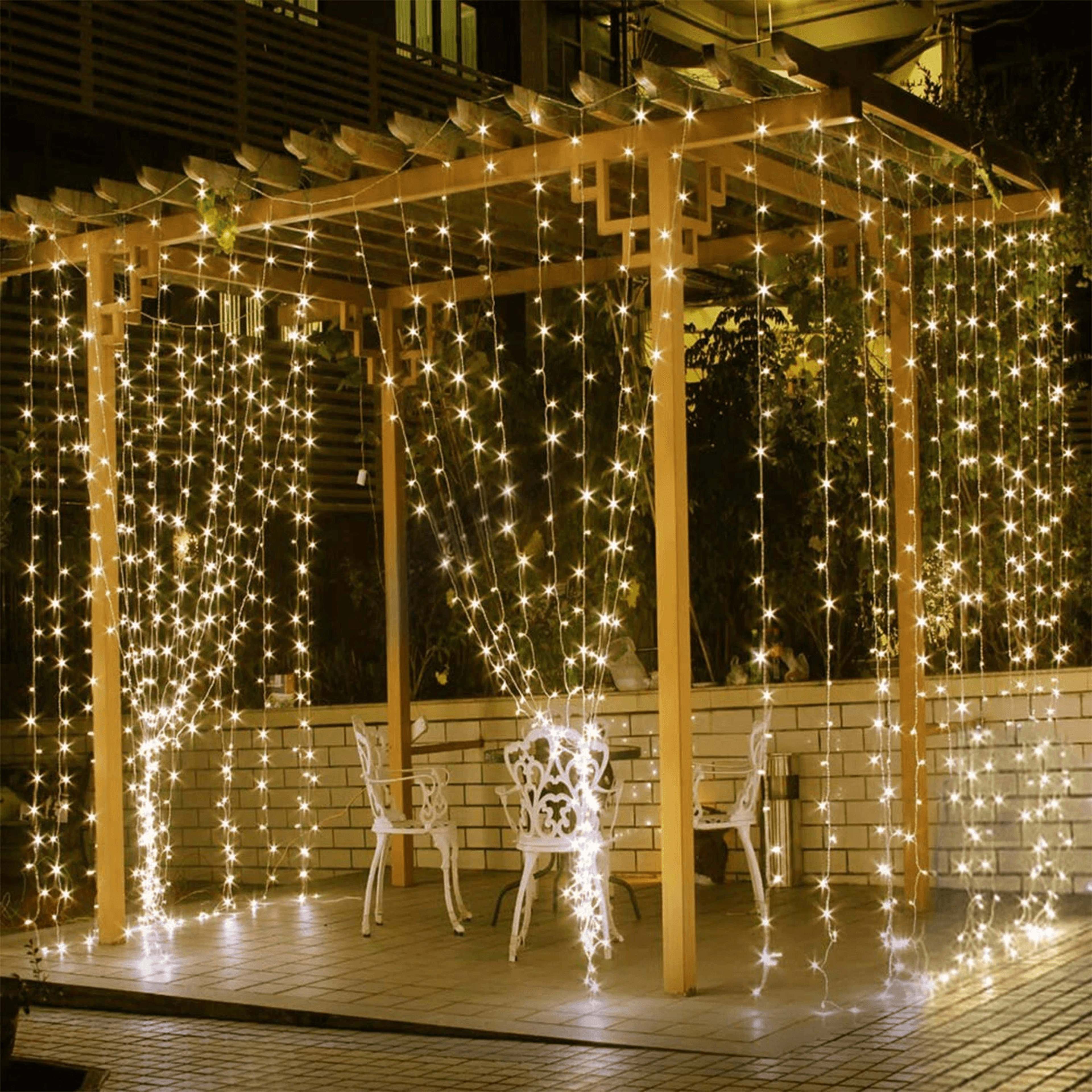warm white fairy curtain lights led decorative string lights for weddings and home decor