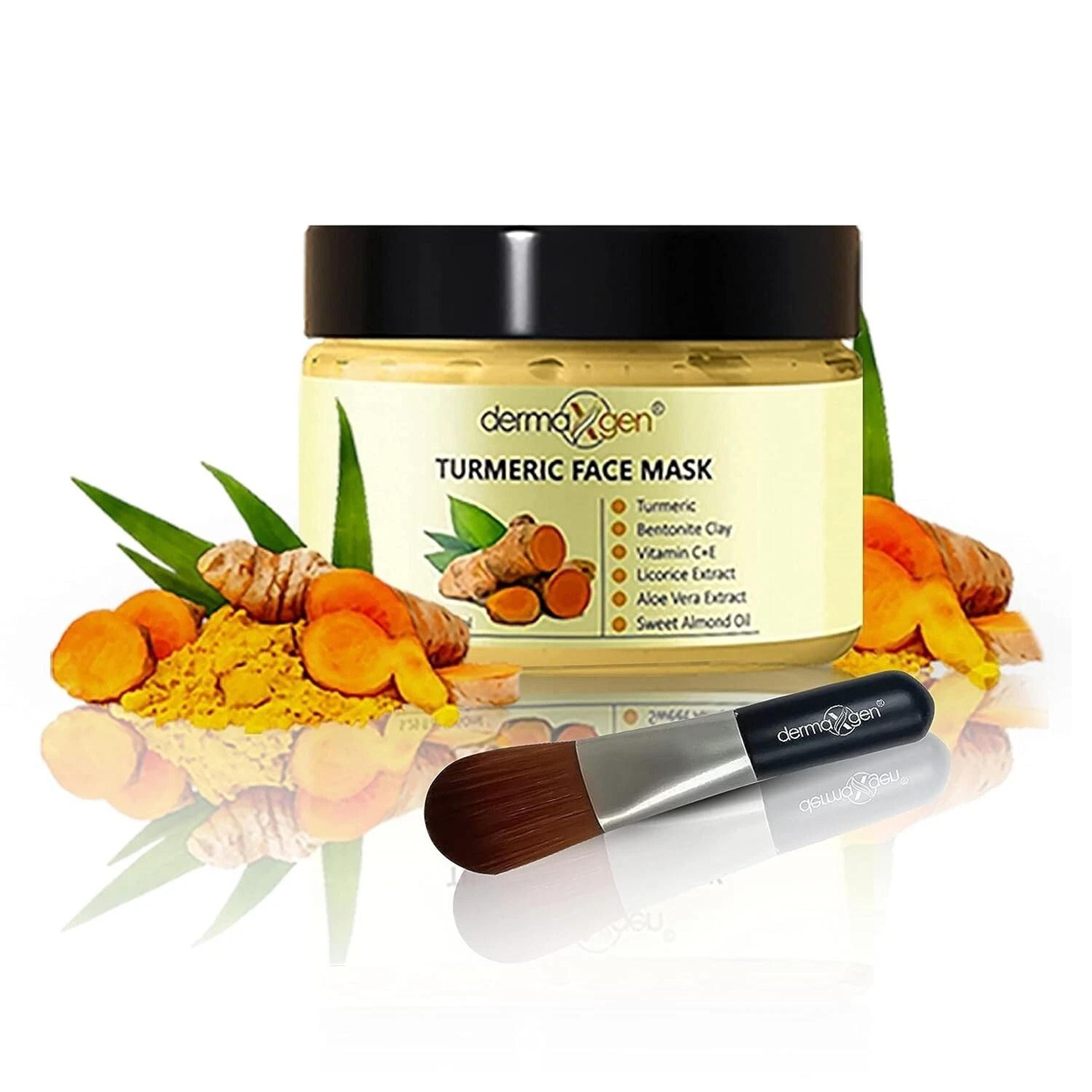 dermaxgen turmeric face mask with vitamin c & lactic acid