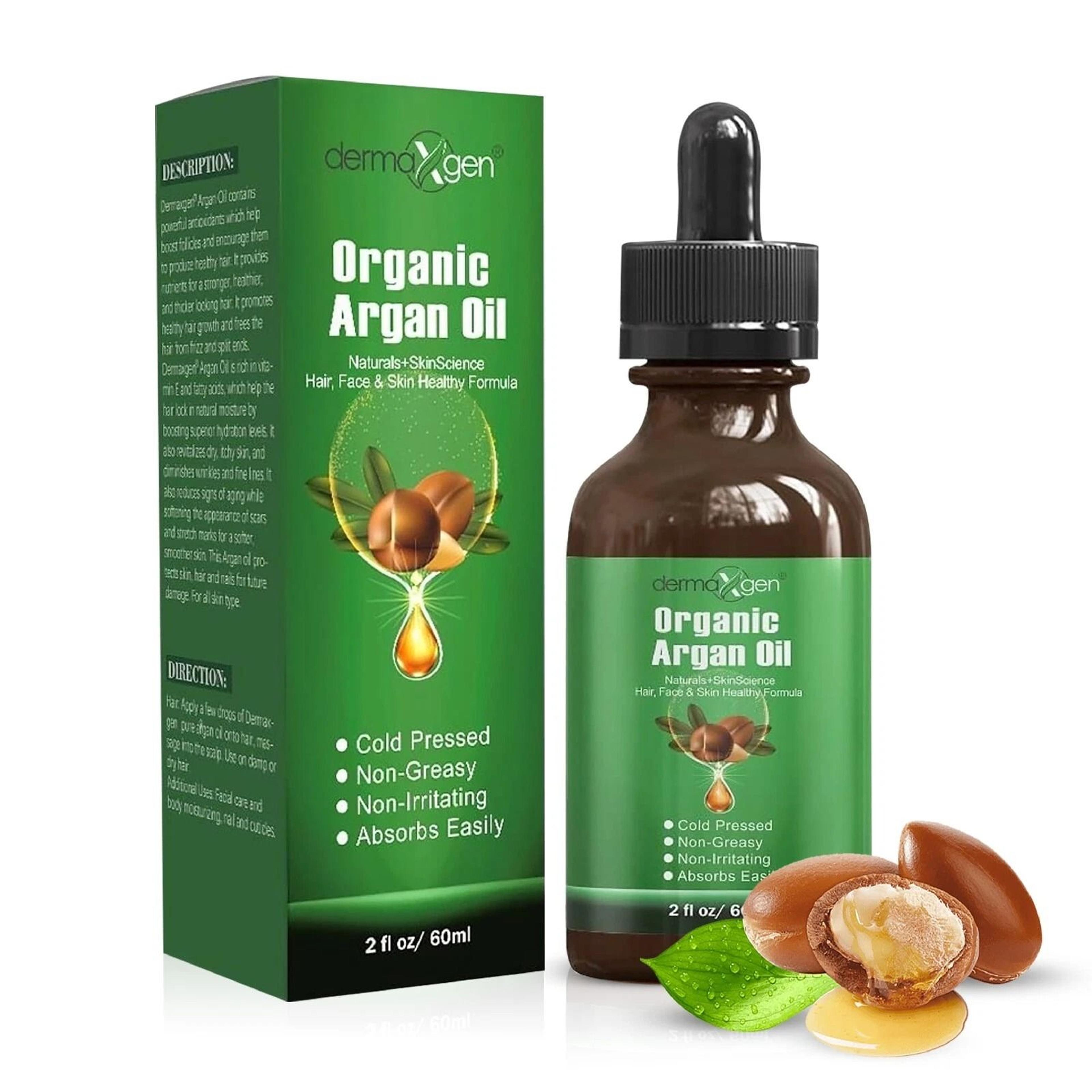 pure organic moroccan argan oil for hair, skin & nails virgin & unrefined