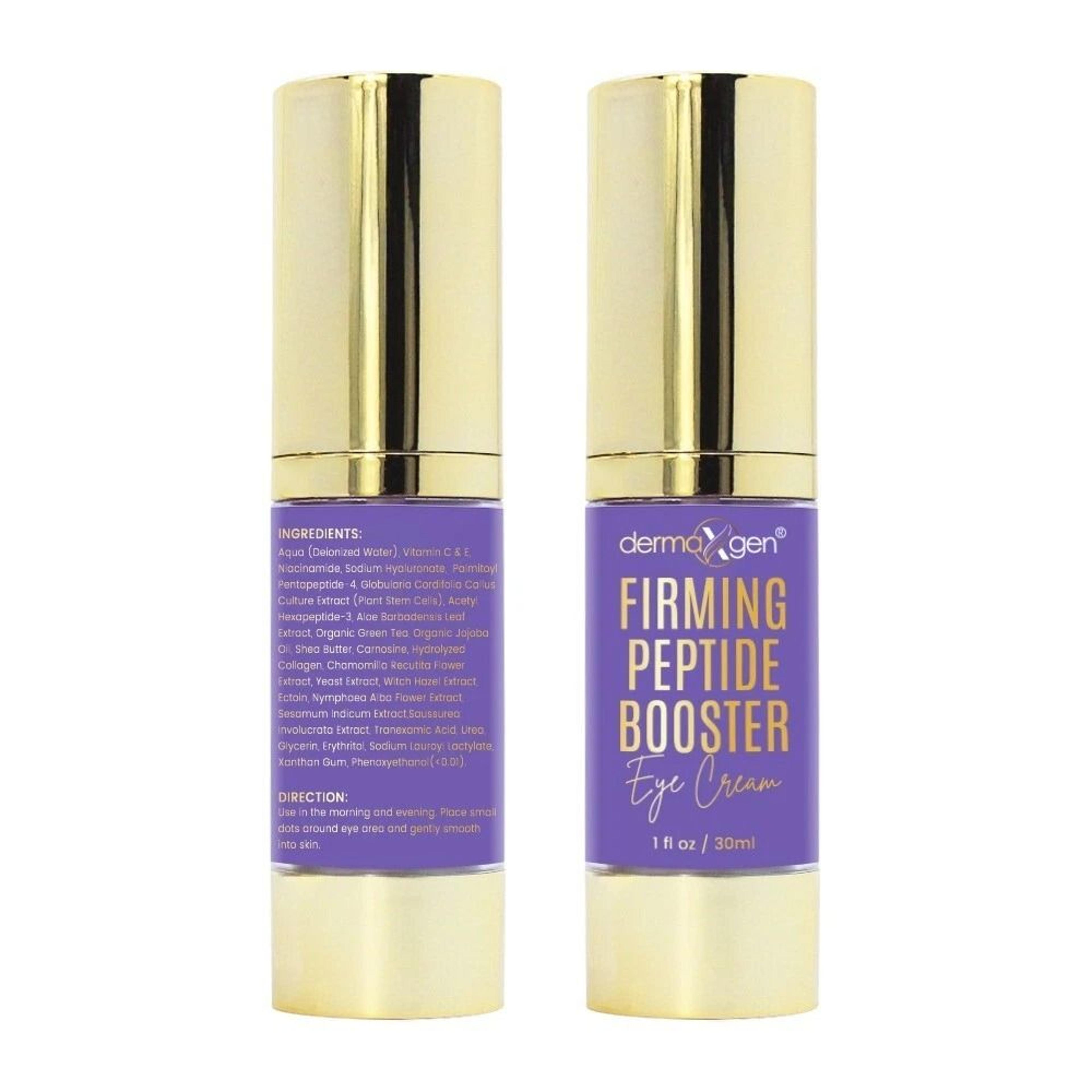 firming peptide booster eye cream anti aging, wrinkle remover & elasticity repair for youthful skin