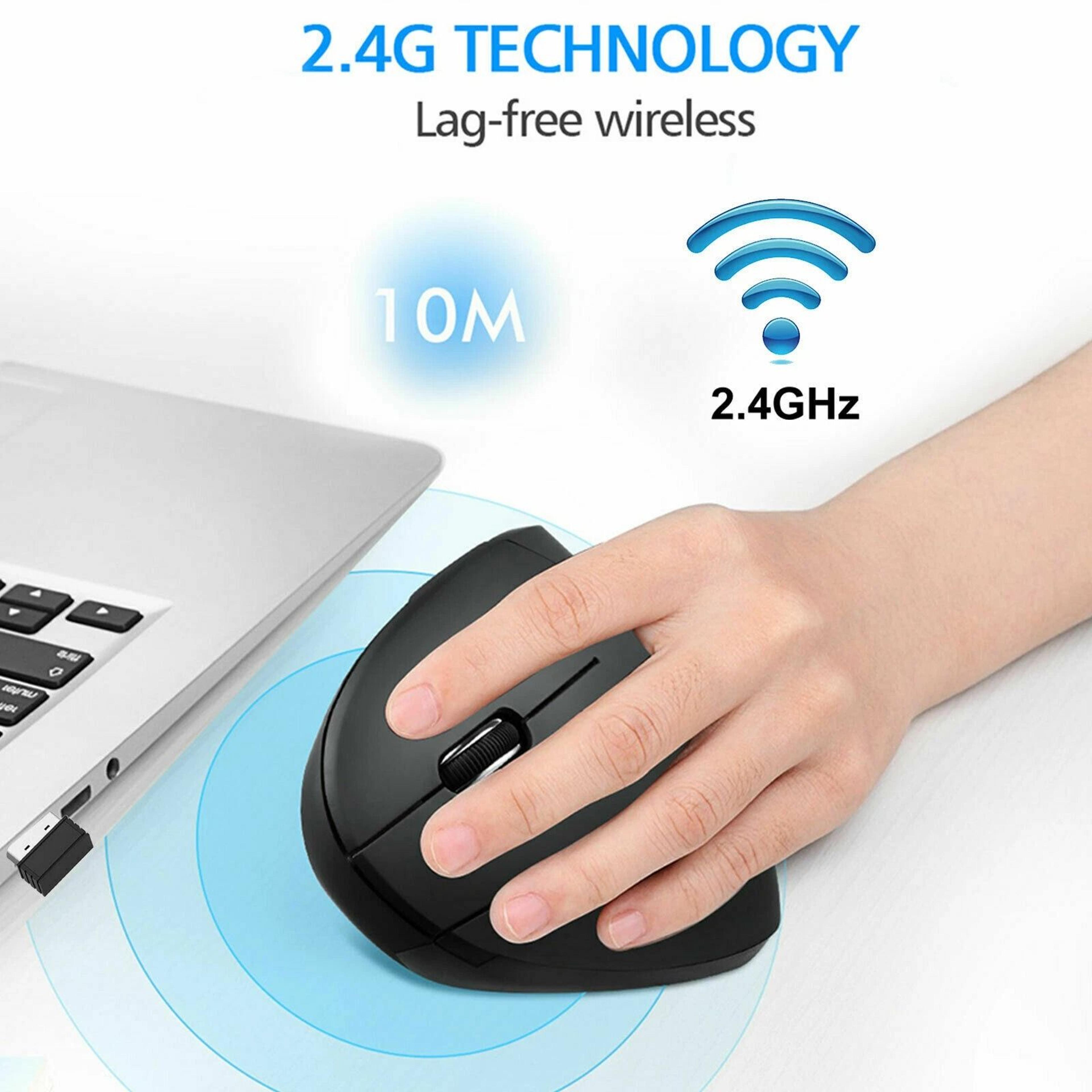 Ergonomic Vertical Wireless Mouse For PC 3