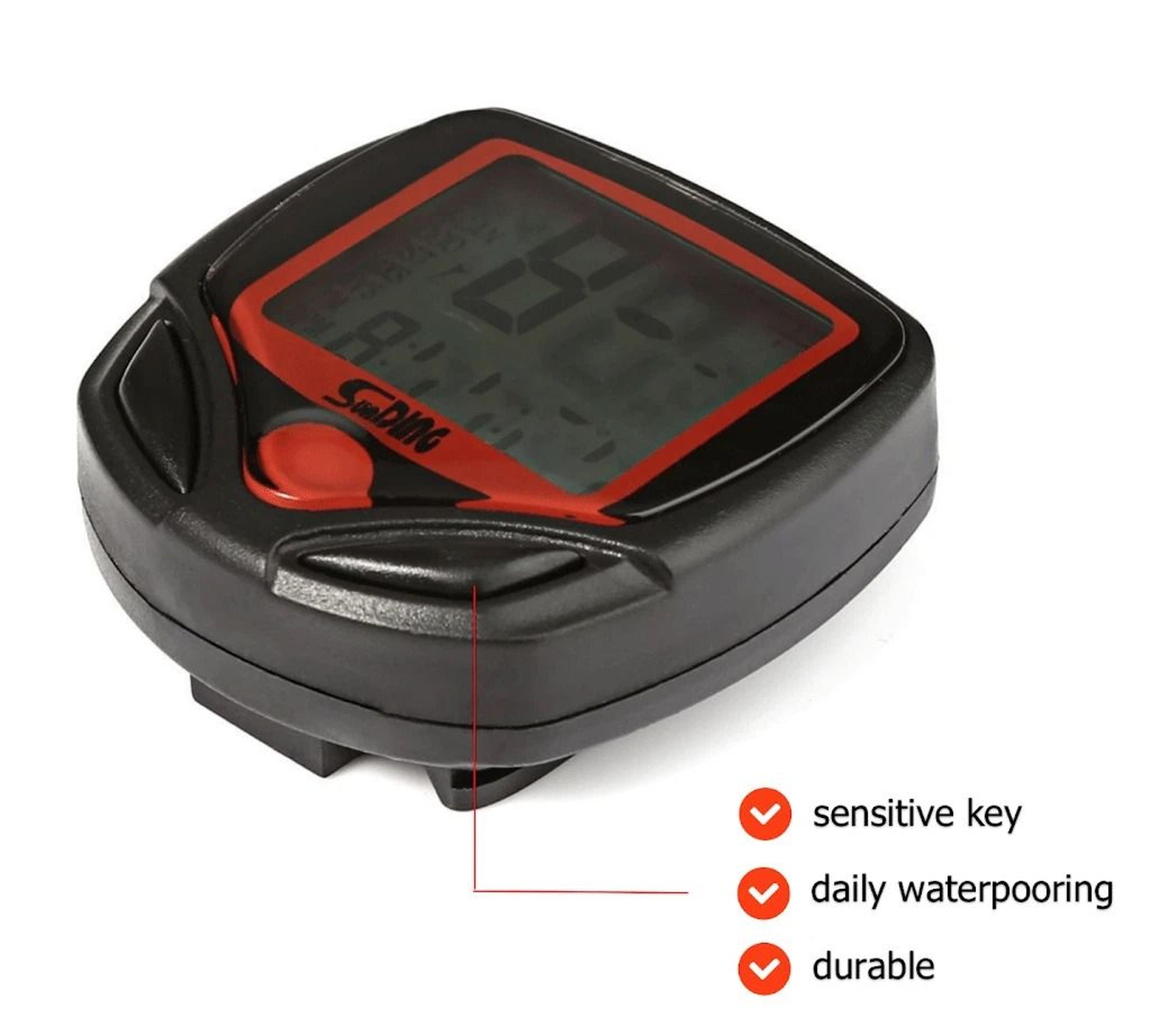 Digital Bike Speedometer  Odometer Waterproof LCD Cycle Computer MPHKMH 2
