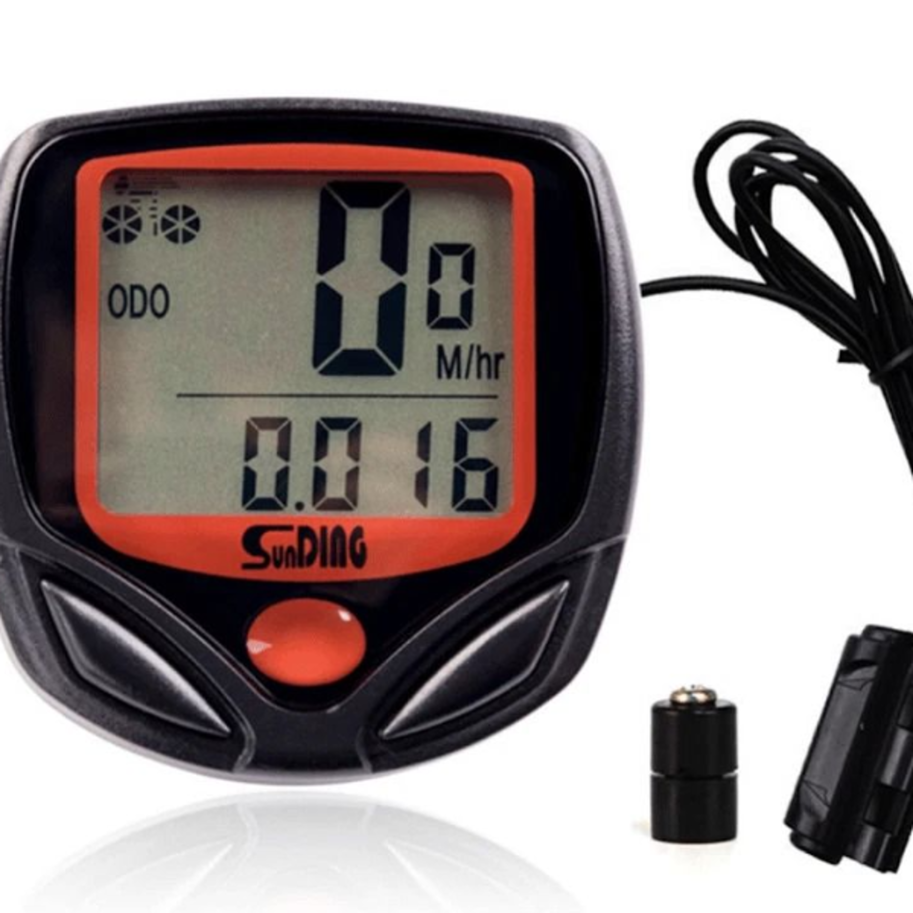 digital bike speedometer & odometer waterproof lcd cycle computer mph/kmh