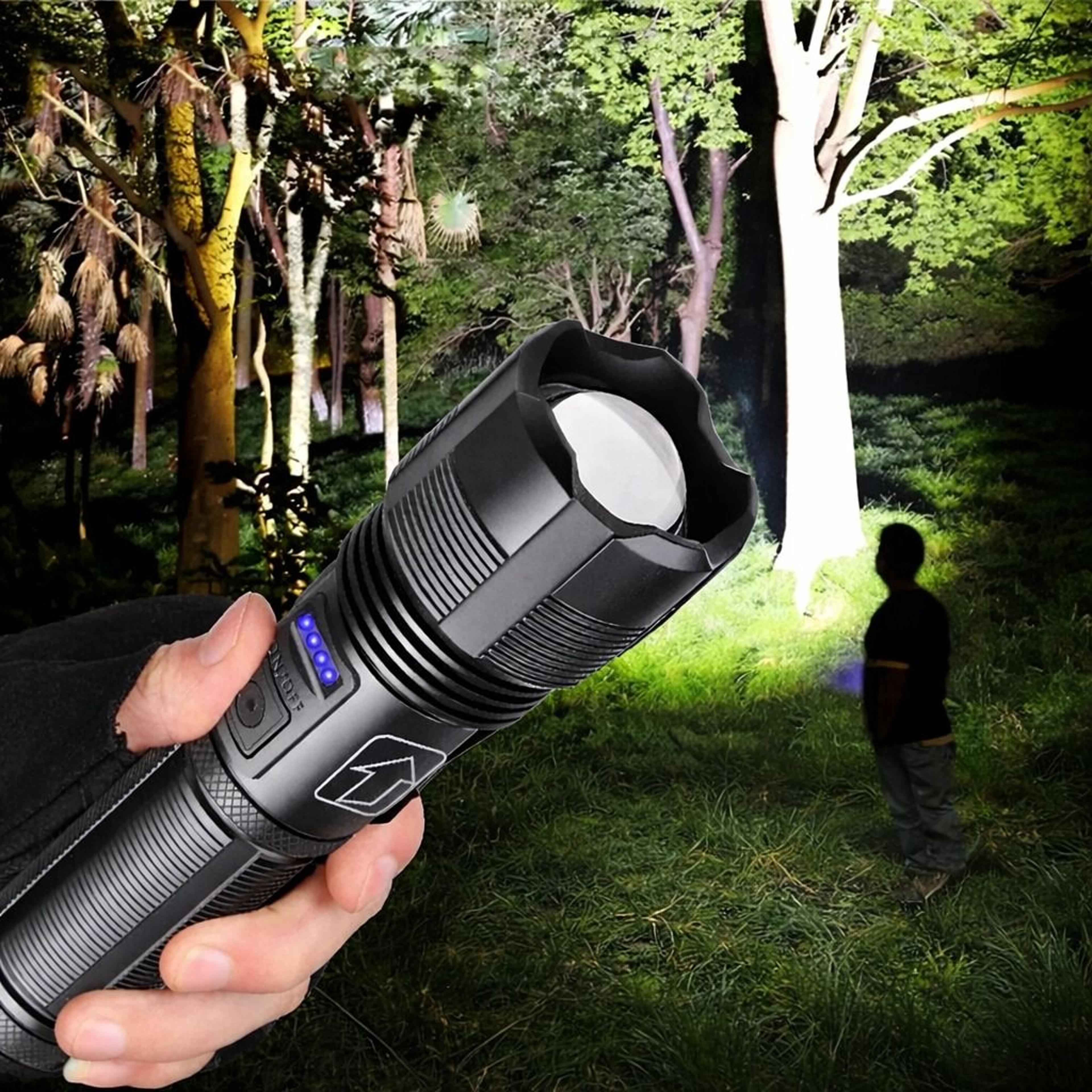 lumens tactical rechargeable led flashlight super bright work light for outdoor & emergency use