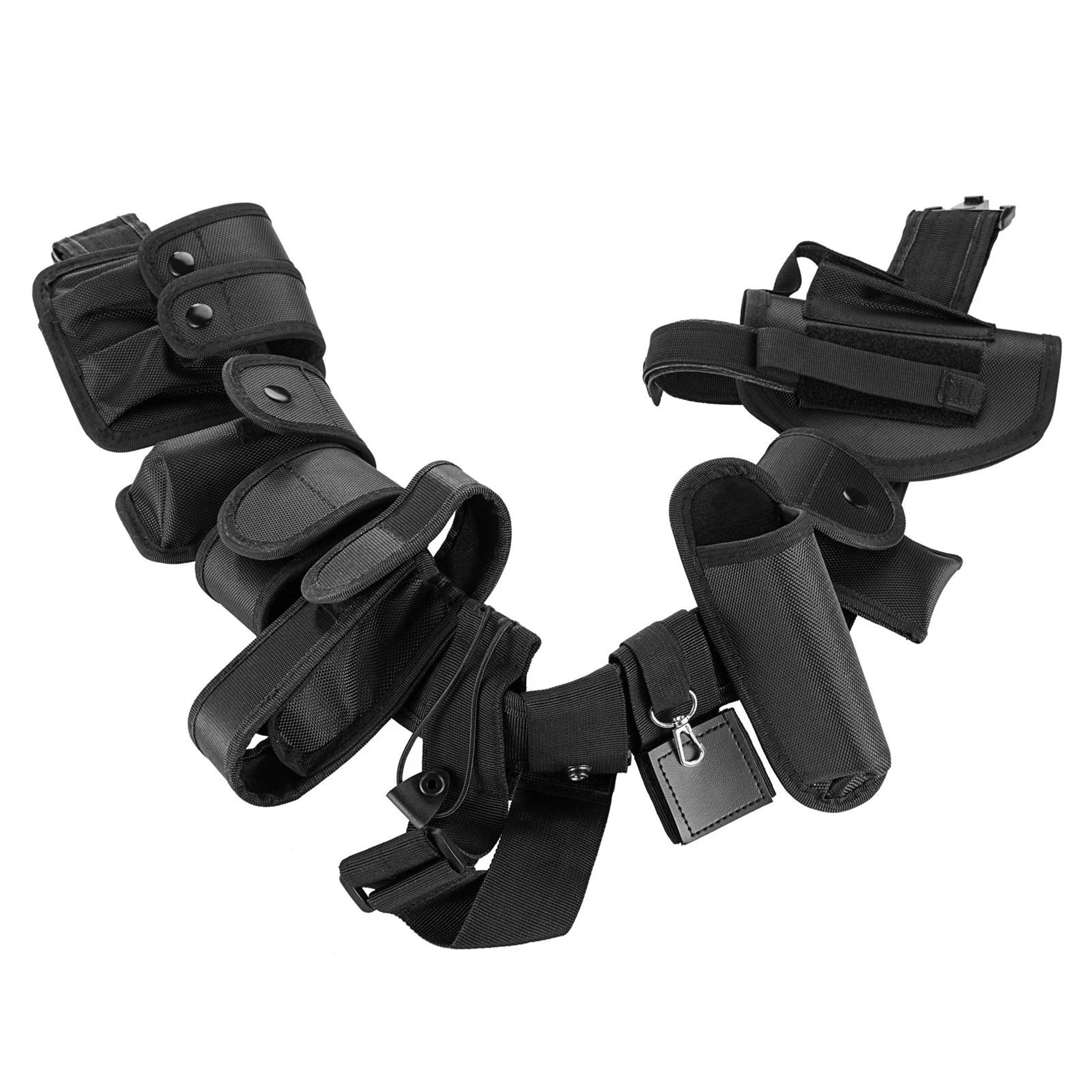 tactical duty belt for security & police, modular nylon equipment, strong, adjustable