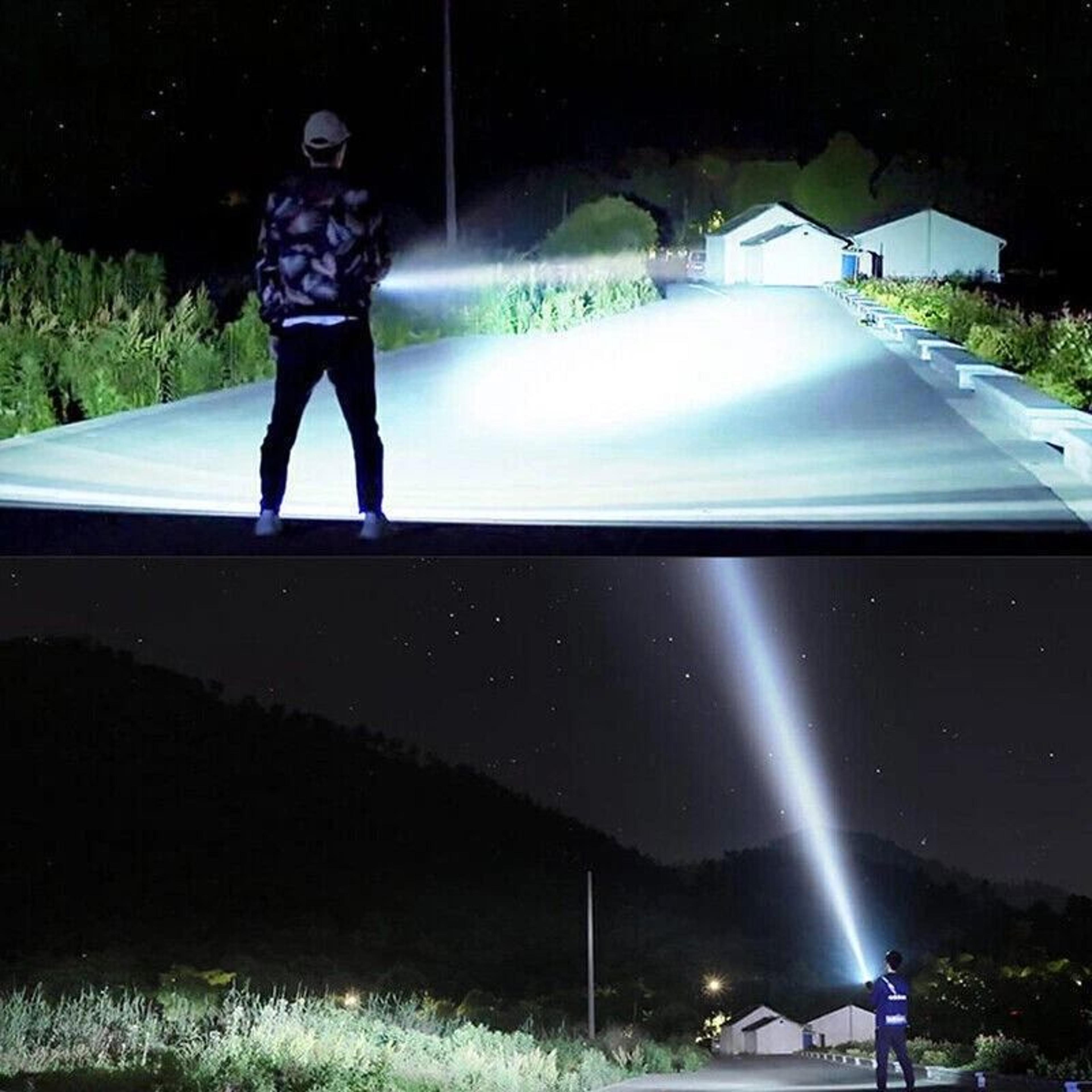 LED Flashlight Super Bright Rechargeable Spotlight Torch 8