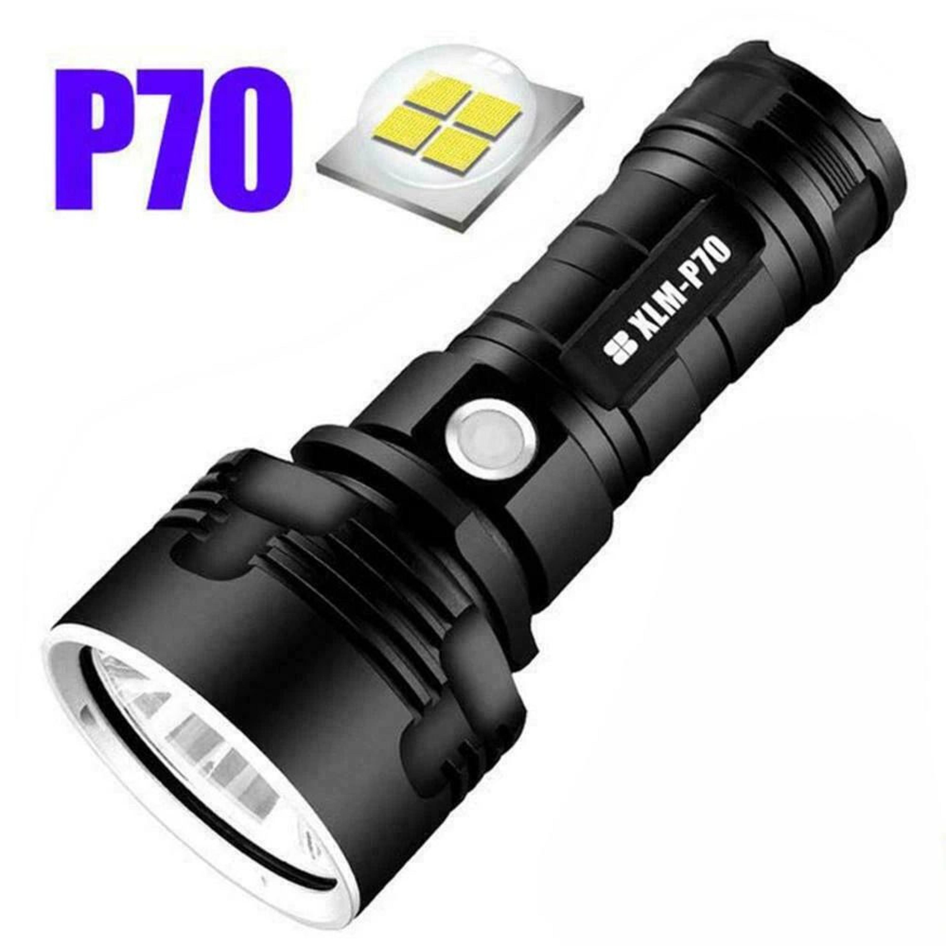 Super Bright LED Tactical Torch With USB Rechargeable Battery 8