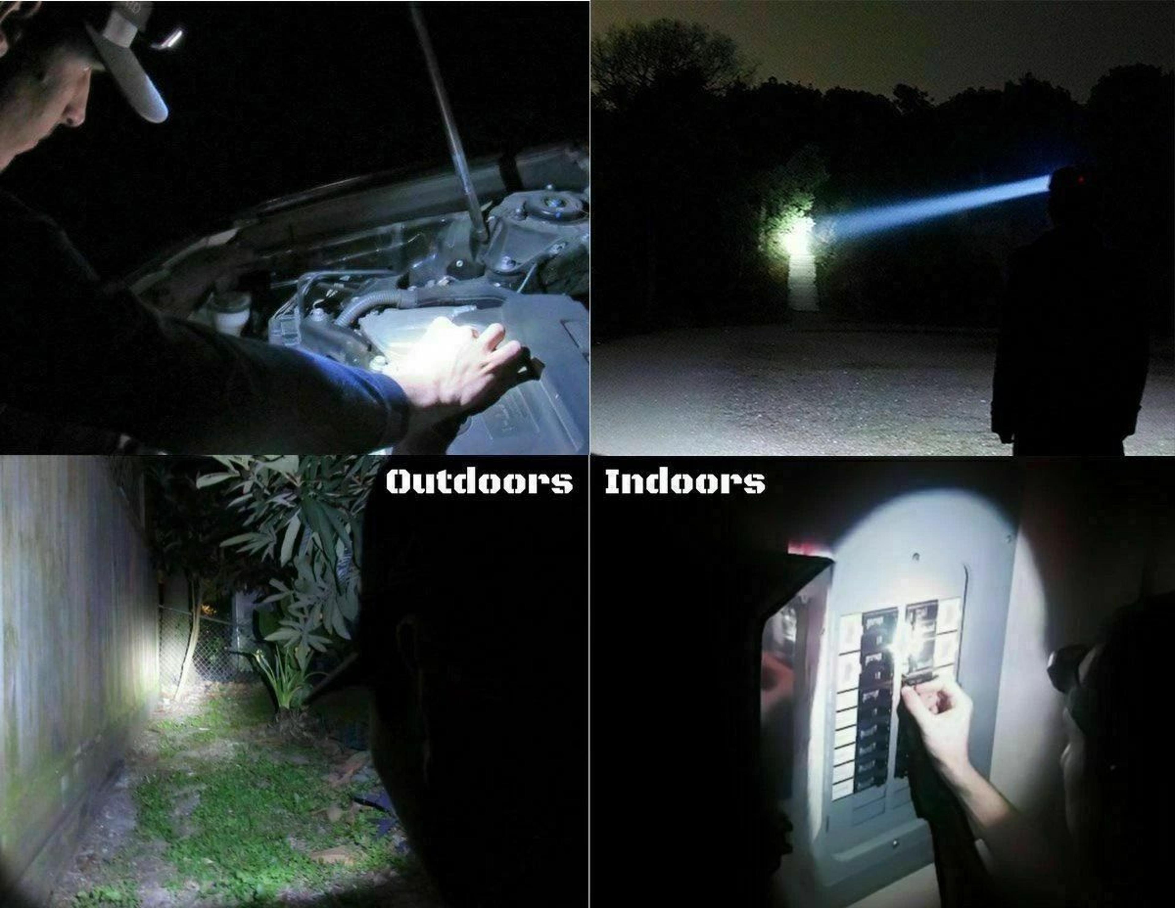 USB Rechargeable LED Headlamp Waterproof Adjustable Focus With Motion Sensor 3