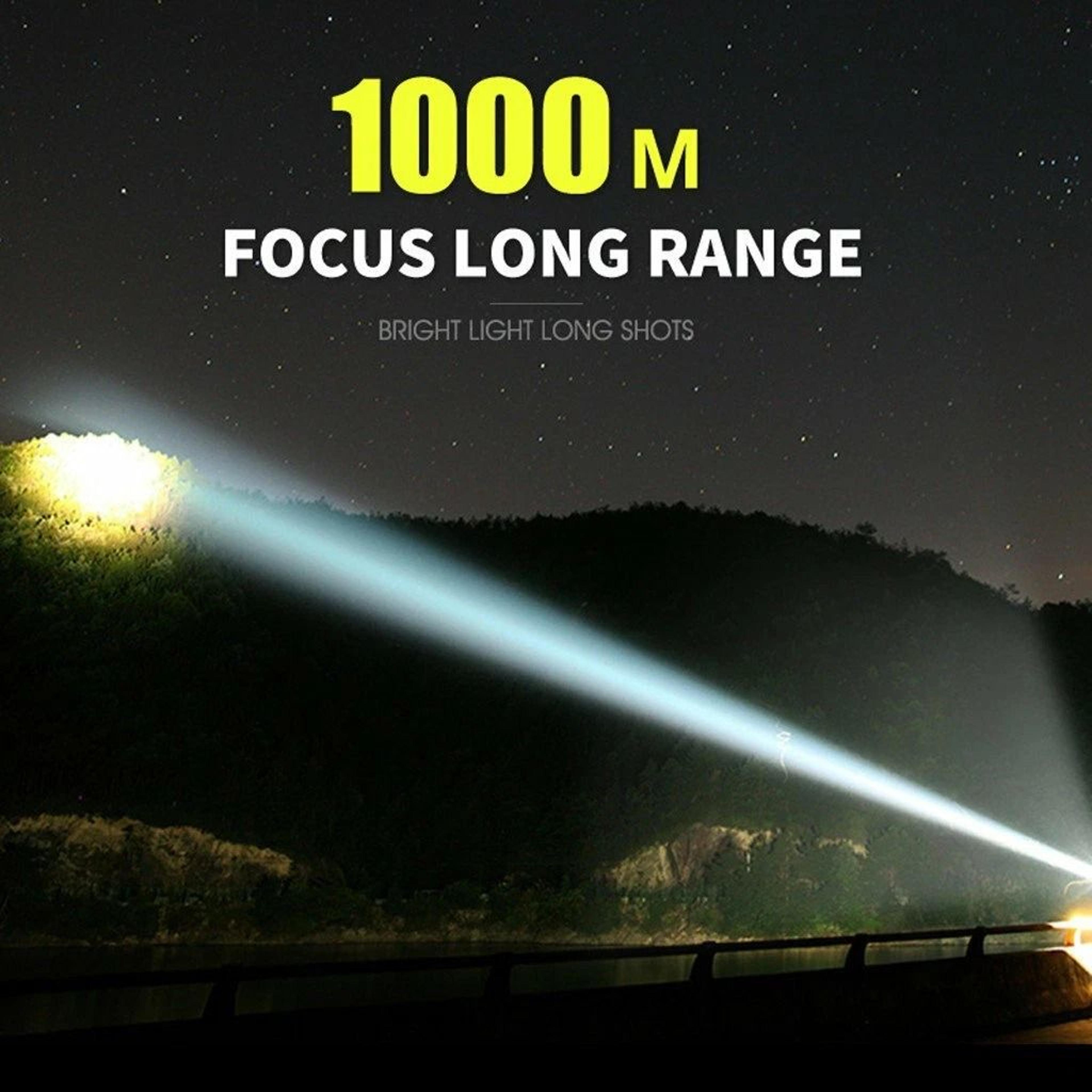 Super Bright Rechargeable LED Flashlight Adjustable Zoom Torch Waterproof Lumens 5