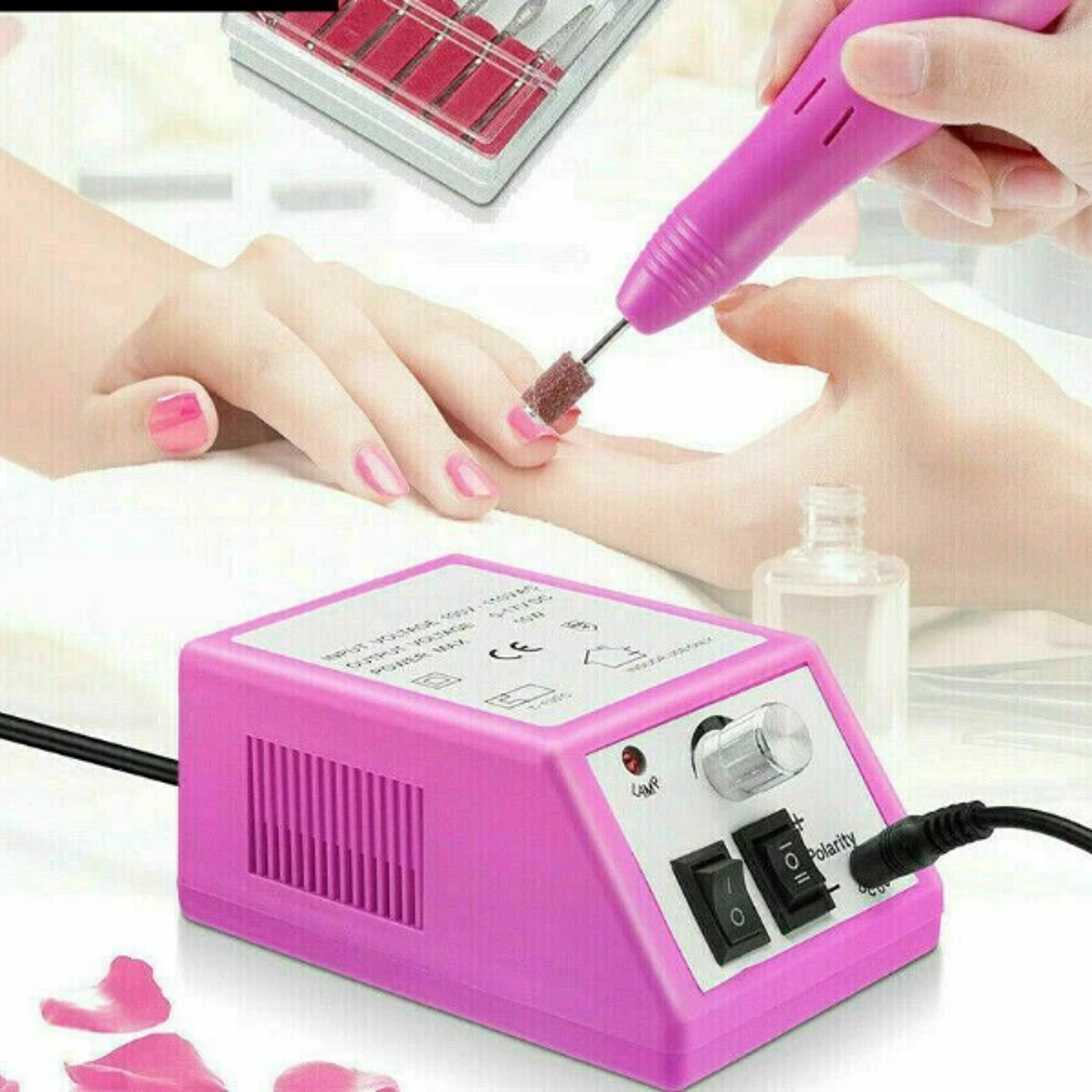 electric nail drill set professional manicure & pedicure machine with rpm speed