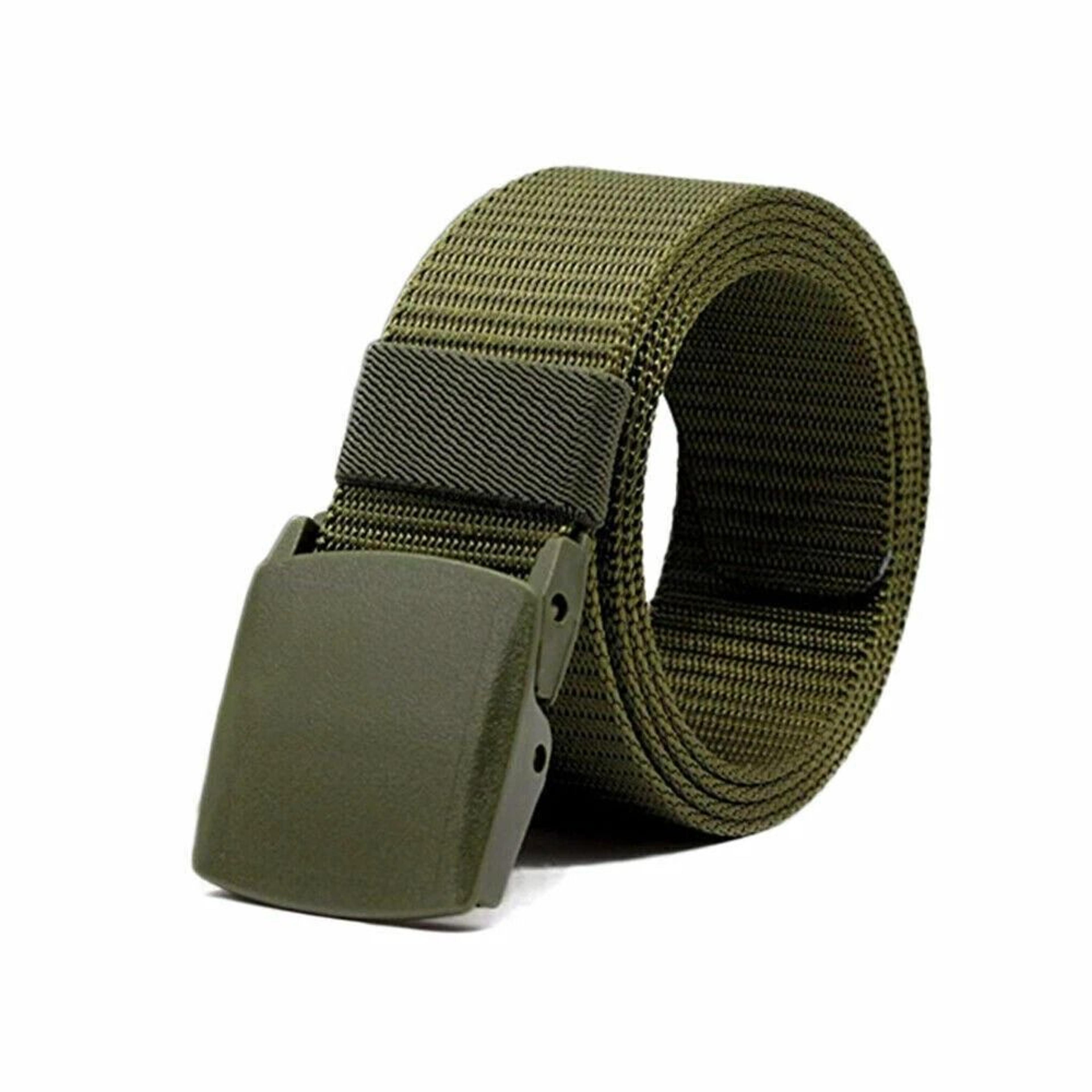 Mens Tactical Military Belt Nylon Canvas With Plastic Cam Buckle Adjustable Webbing 8
