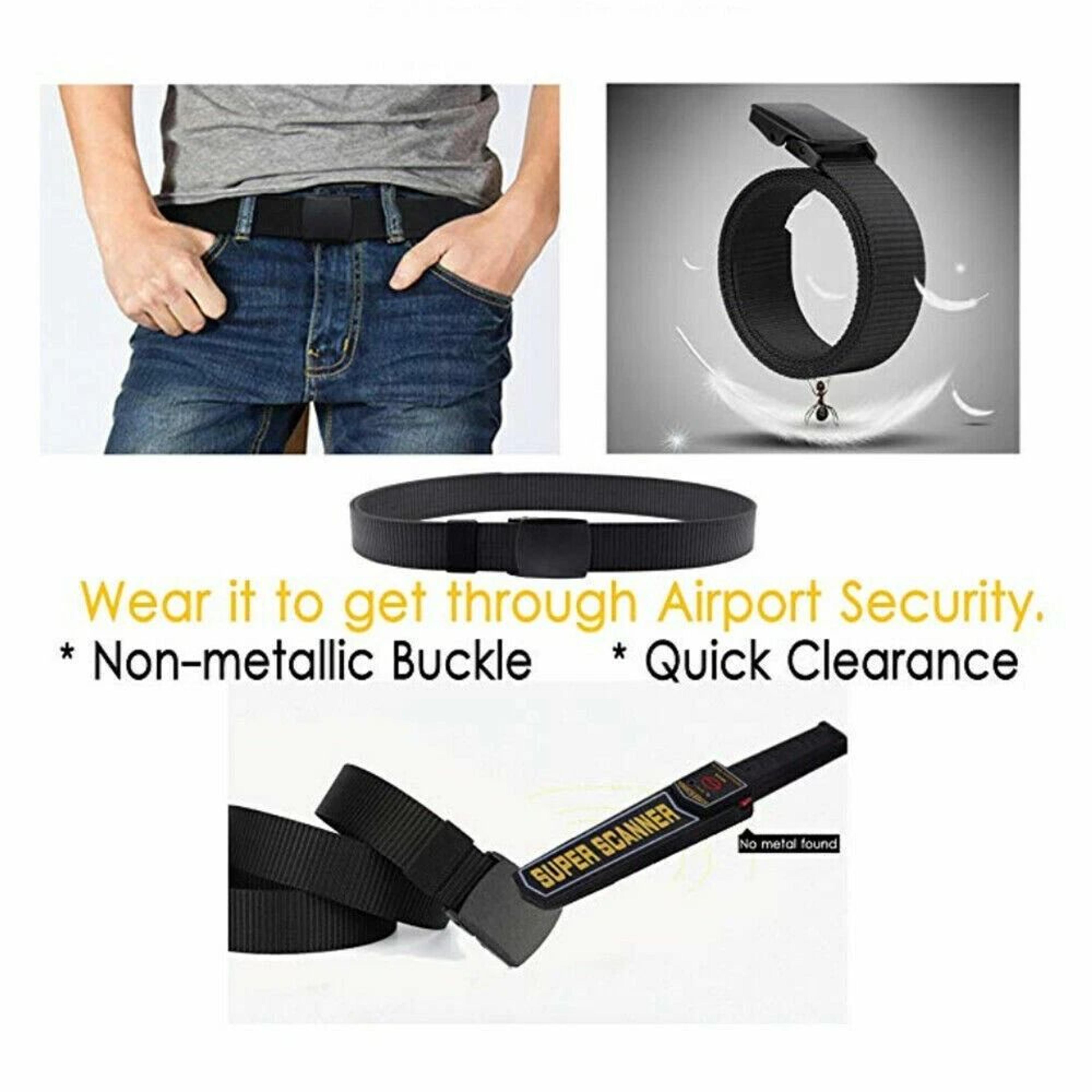 Mens Tactical Military Belt Nylon Canvas With Plastic Cam Buckle Adjustable Webbing 1