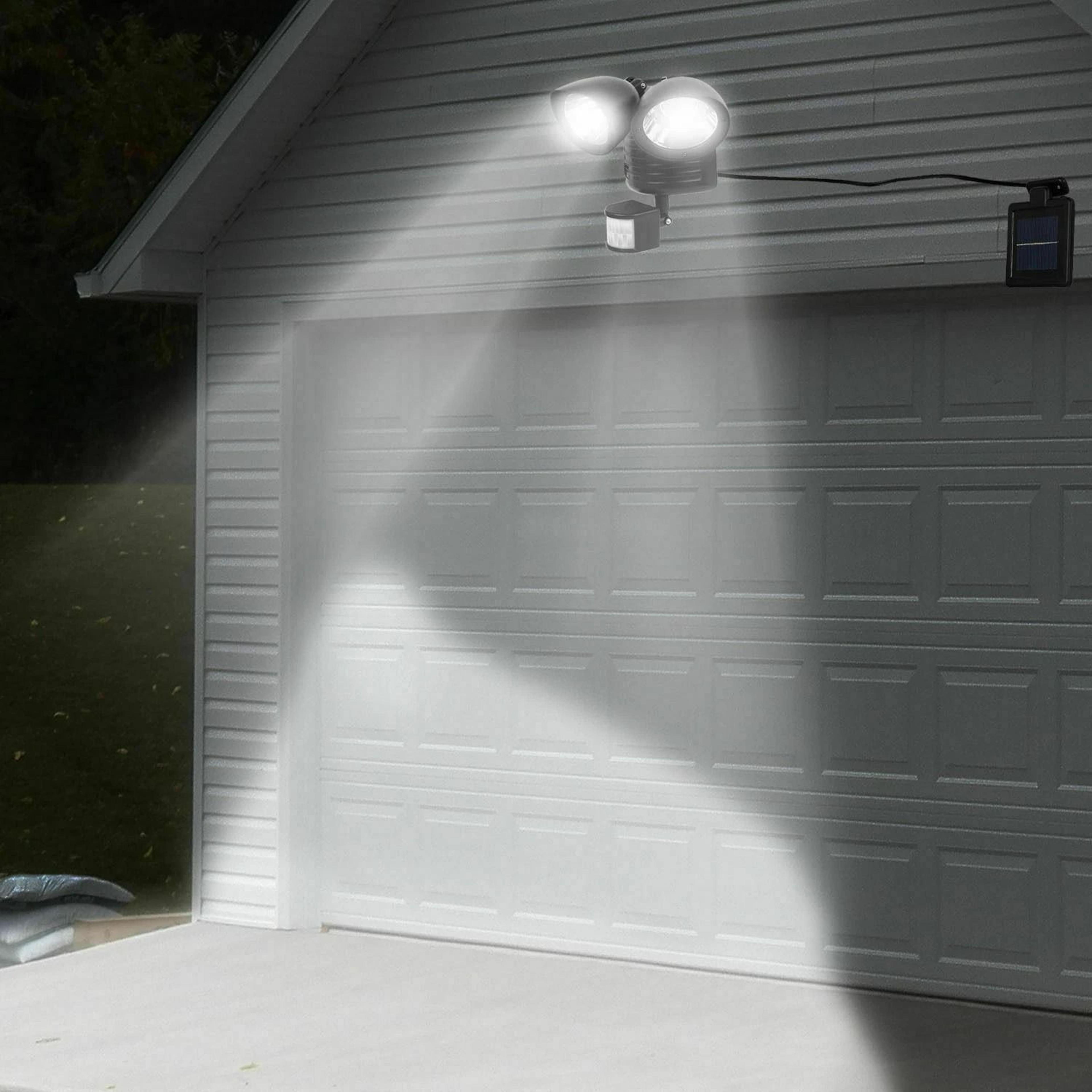 led solar security light dual motion sensor outdoor floodlight with led technology for energy efficient illumination