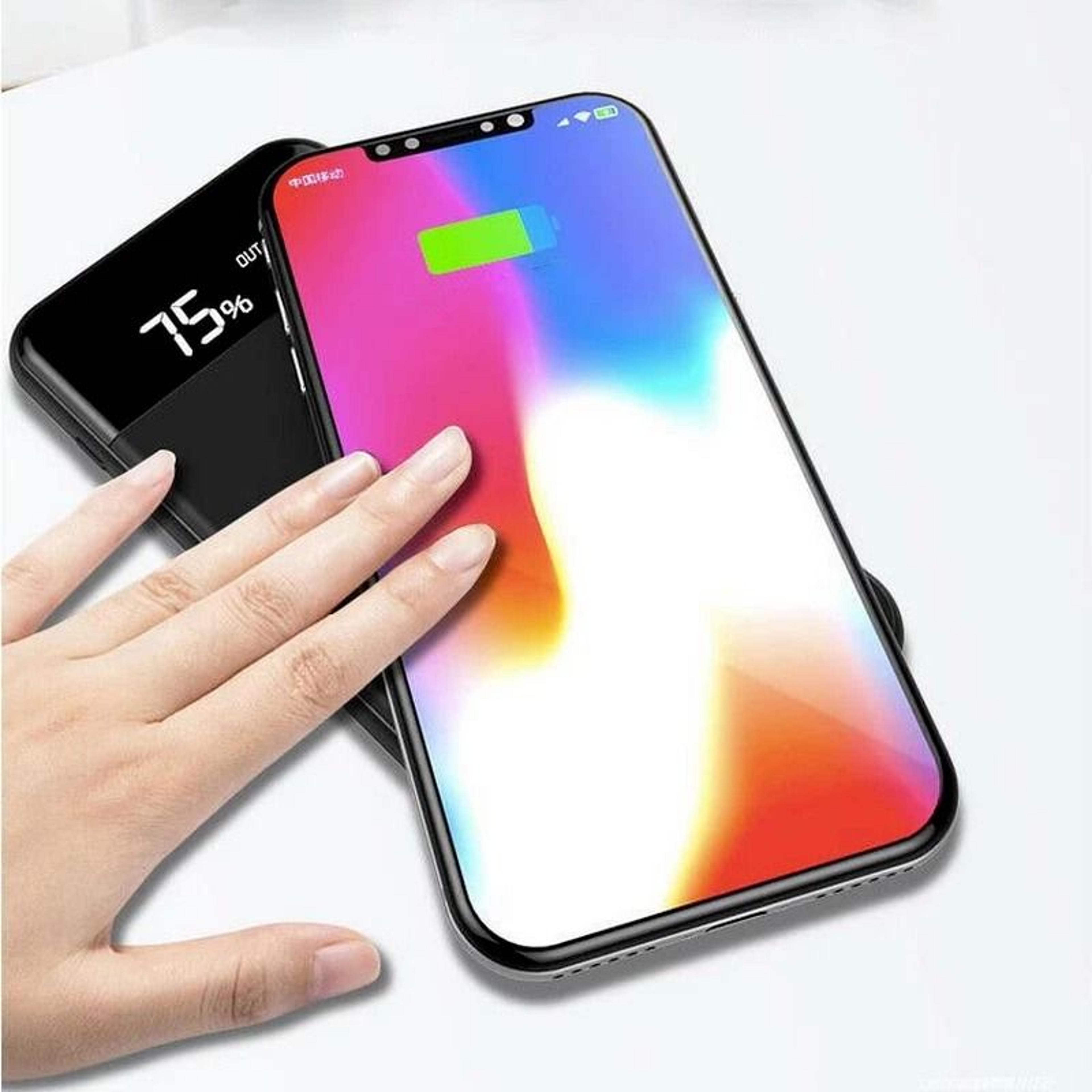 qi wireless power bank , fast charging portable backup charger for phones & tablets