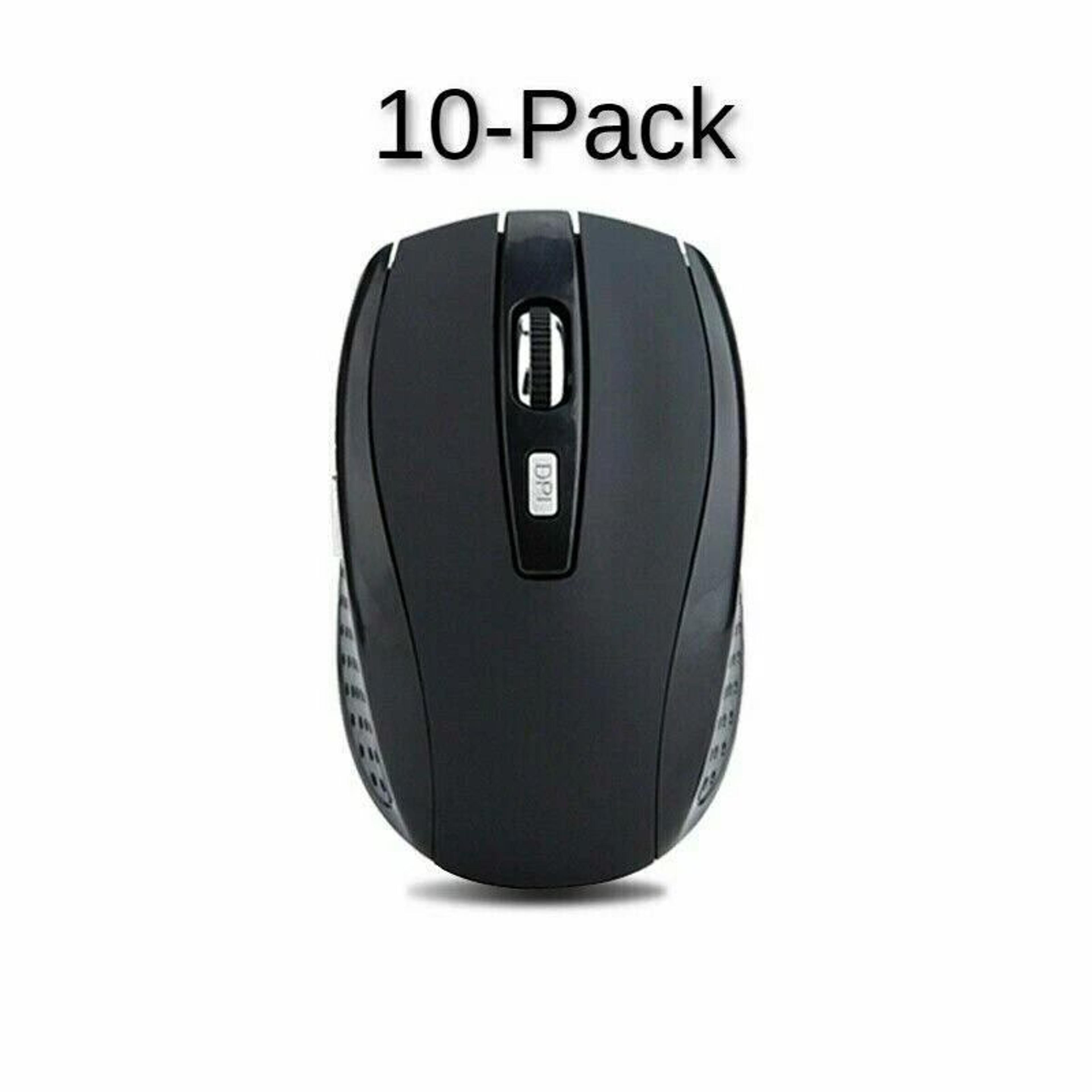 Wireless Optical Mouse USB For Laptop PC With DPI Adjustable Black 5