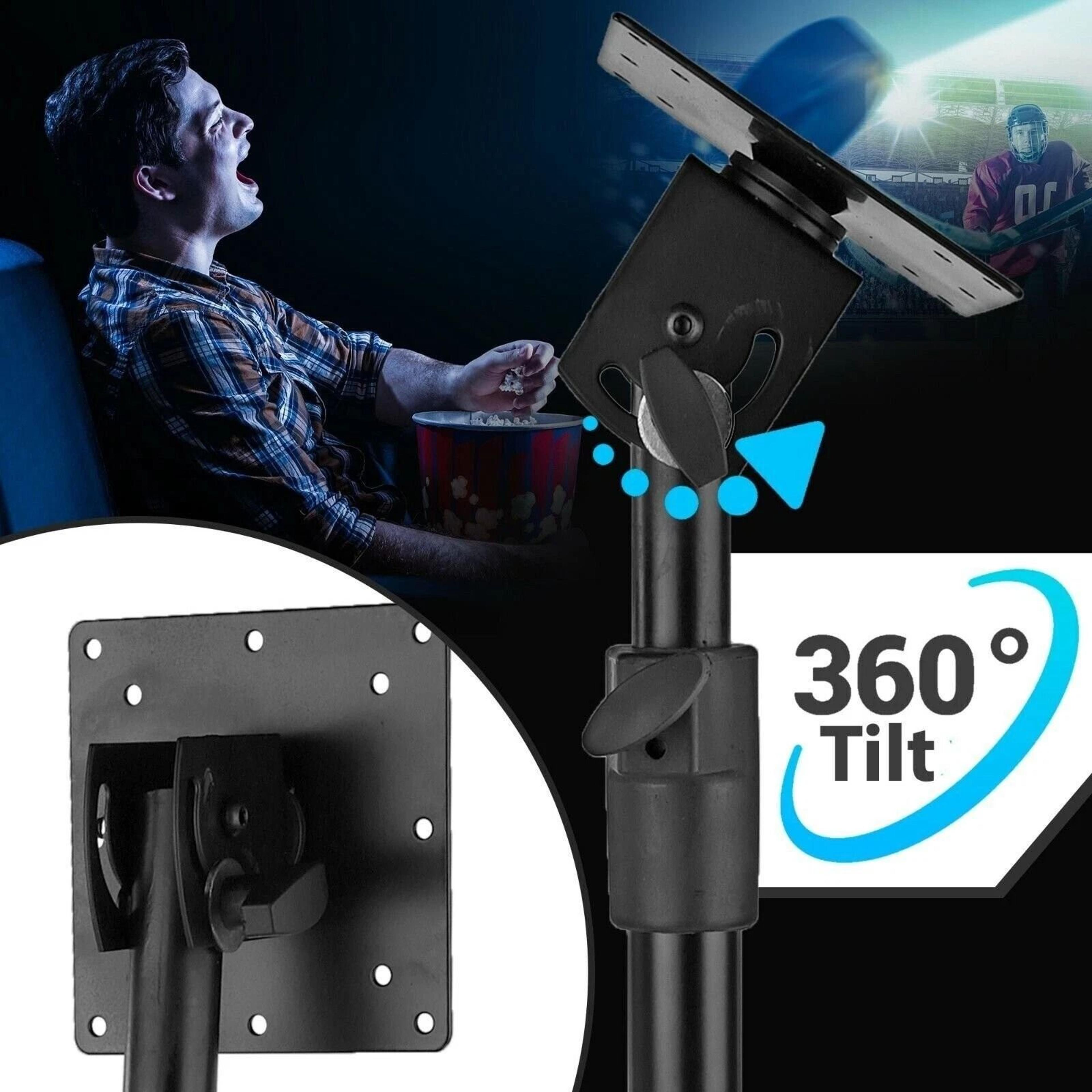 Portable Tripod TV Stand Height Adjustable Fits TVs Up To Sturdy  Portable Solution For Home And Of 4