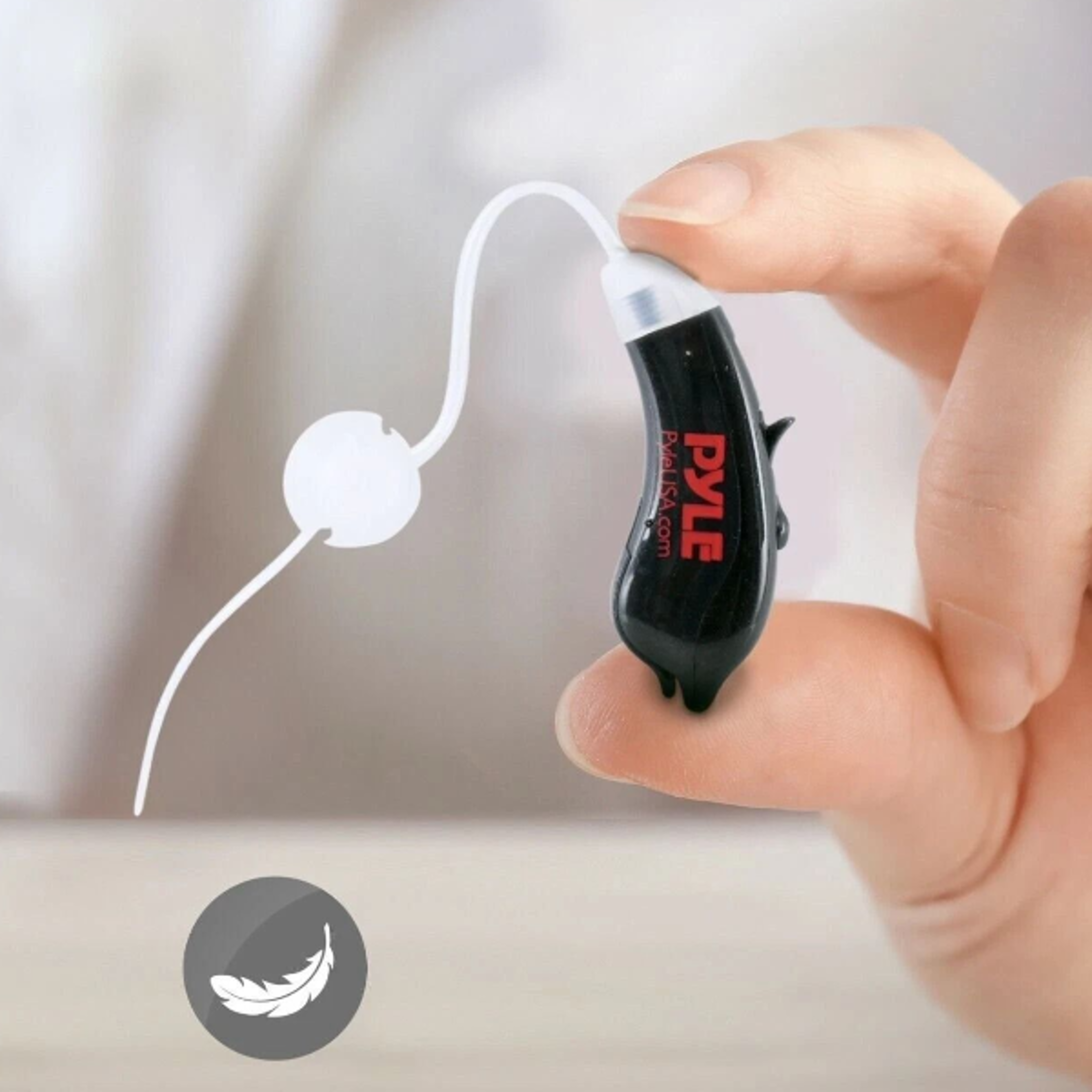 digital hearing amplifier behind-the-ear, active noise reduction, universal fit