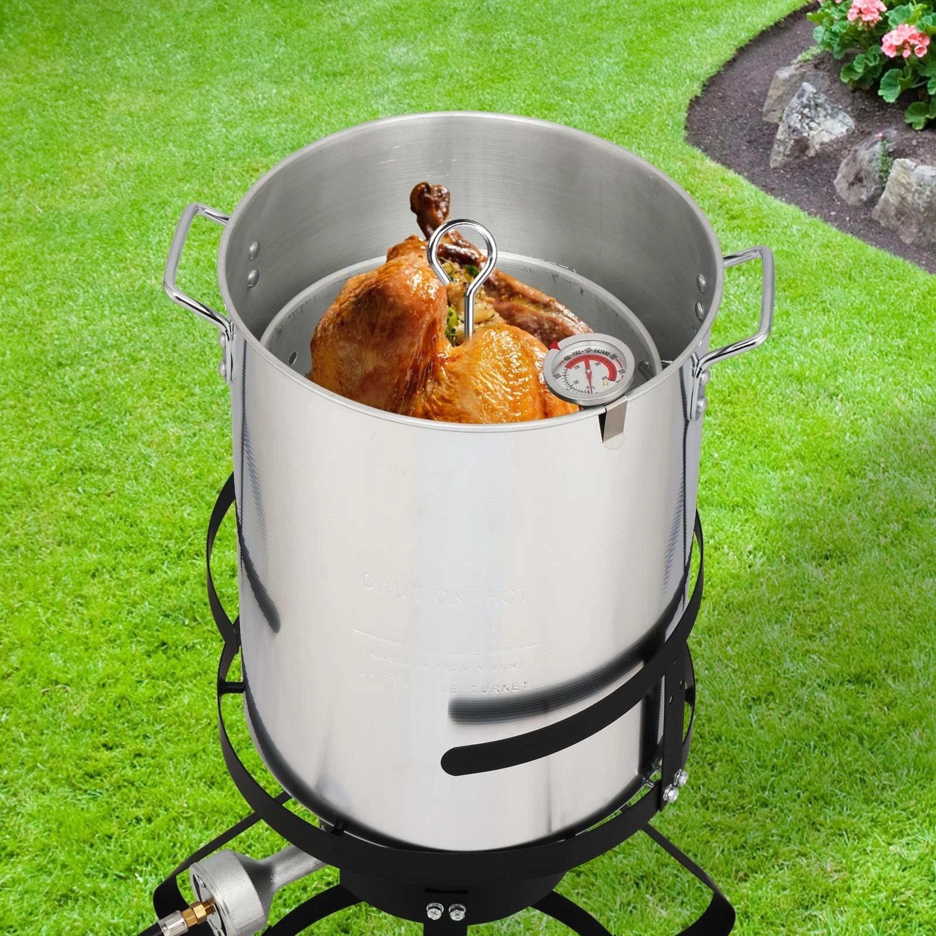 outdoor gas propane turkey fryer & fish fryer stock pot cooker