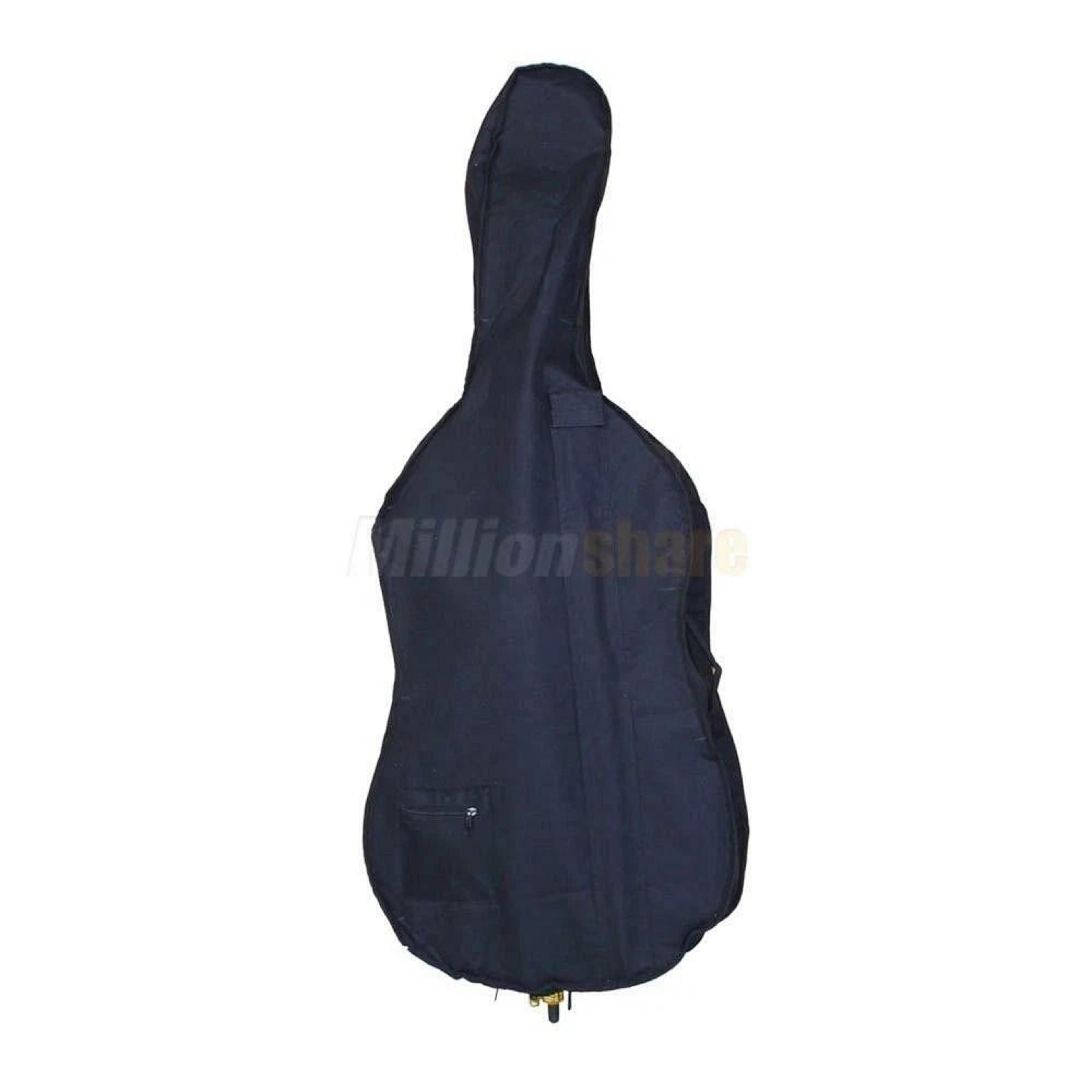 New Professional Basswood Black Color Cello  Bag  Bow  Rosin  Bridge 1