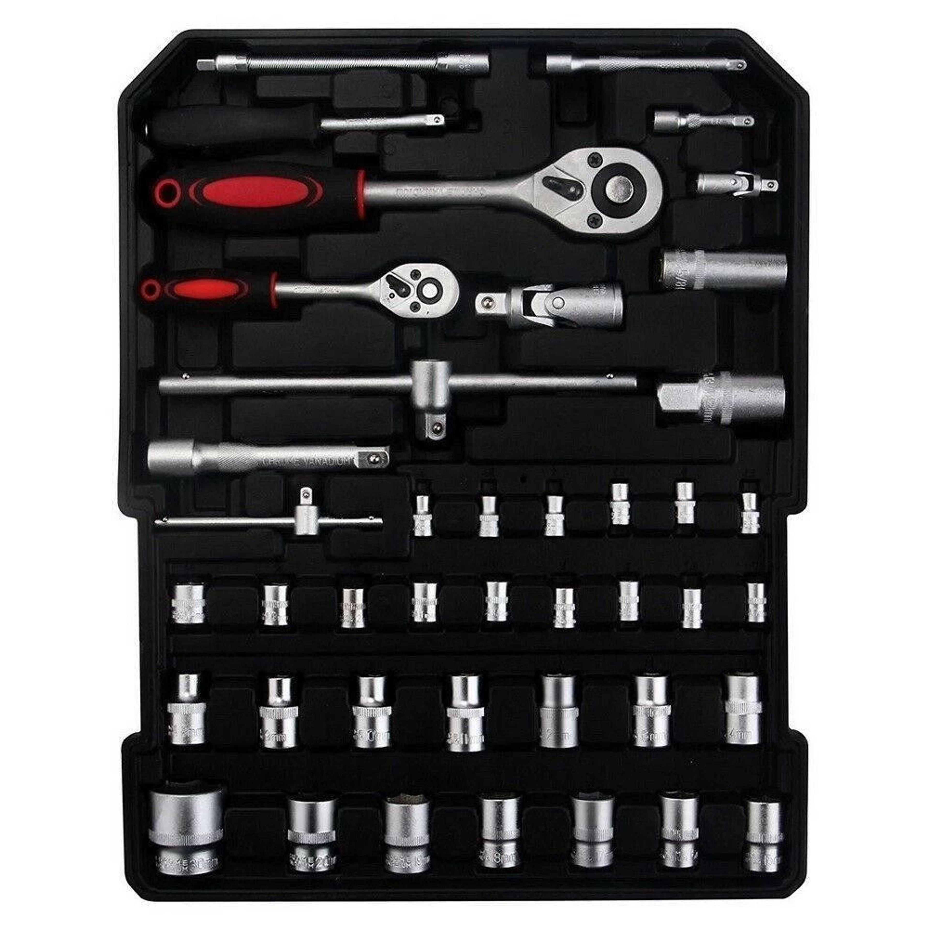 Mechanics Tool Set With Socket Wrenches  Trolley Case Ultimate Tool Kit For Home  Professional Use 2
