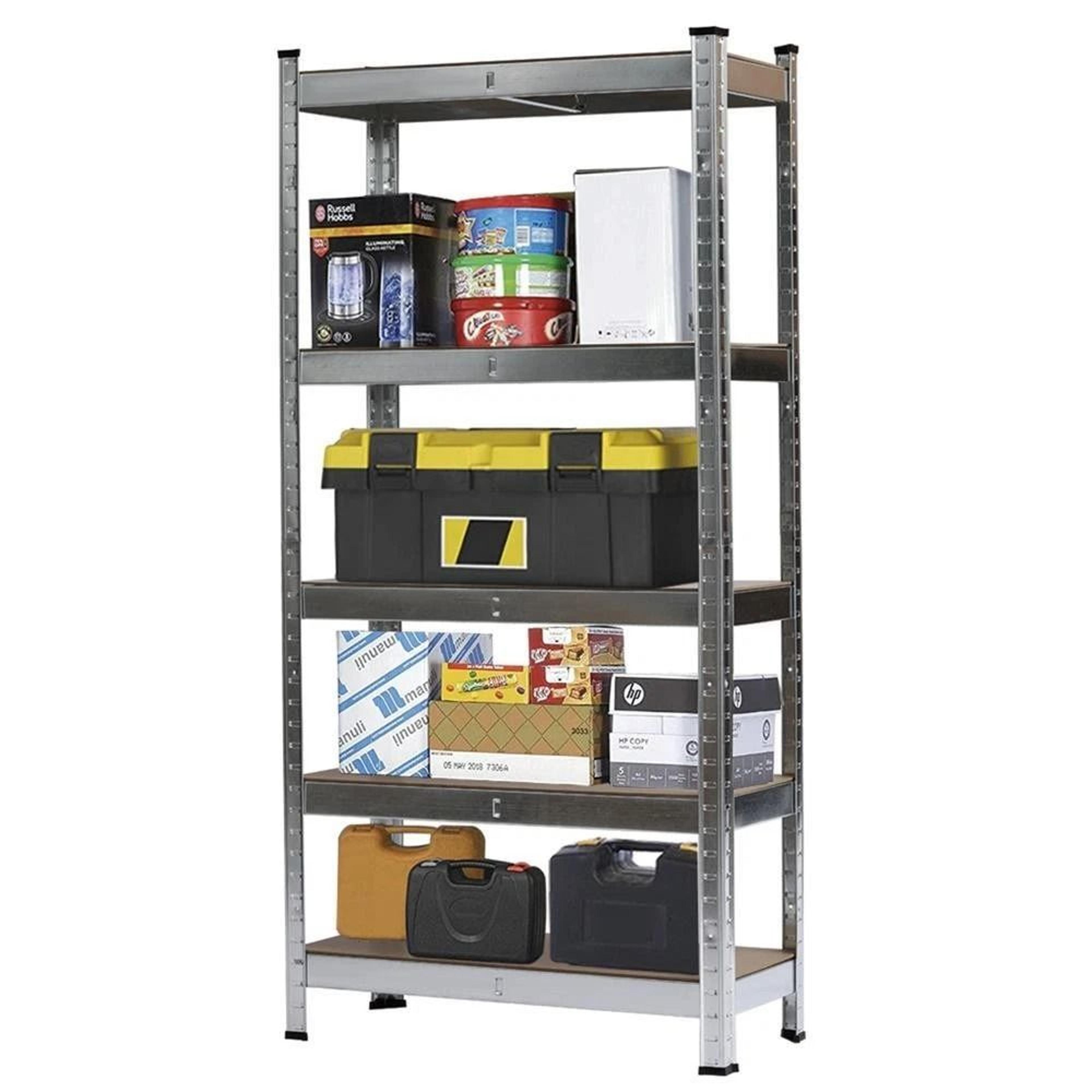 5 Tier Heavy Duty Freestanding Garage Shelving Rack Organizer 1