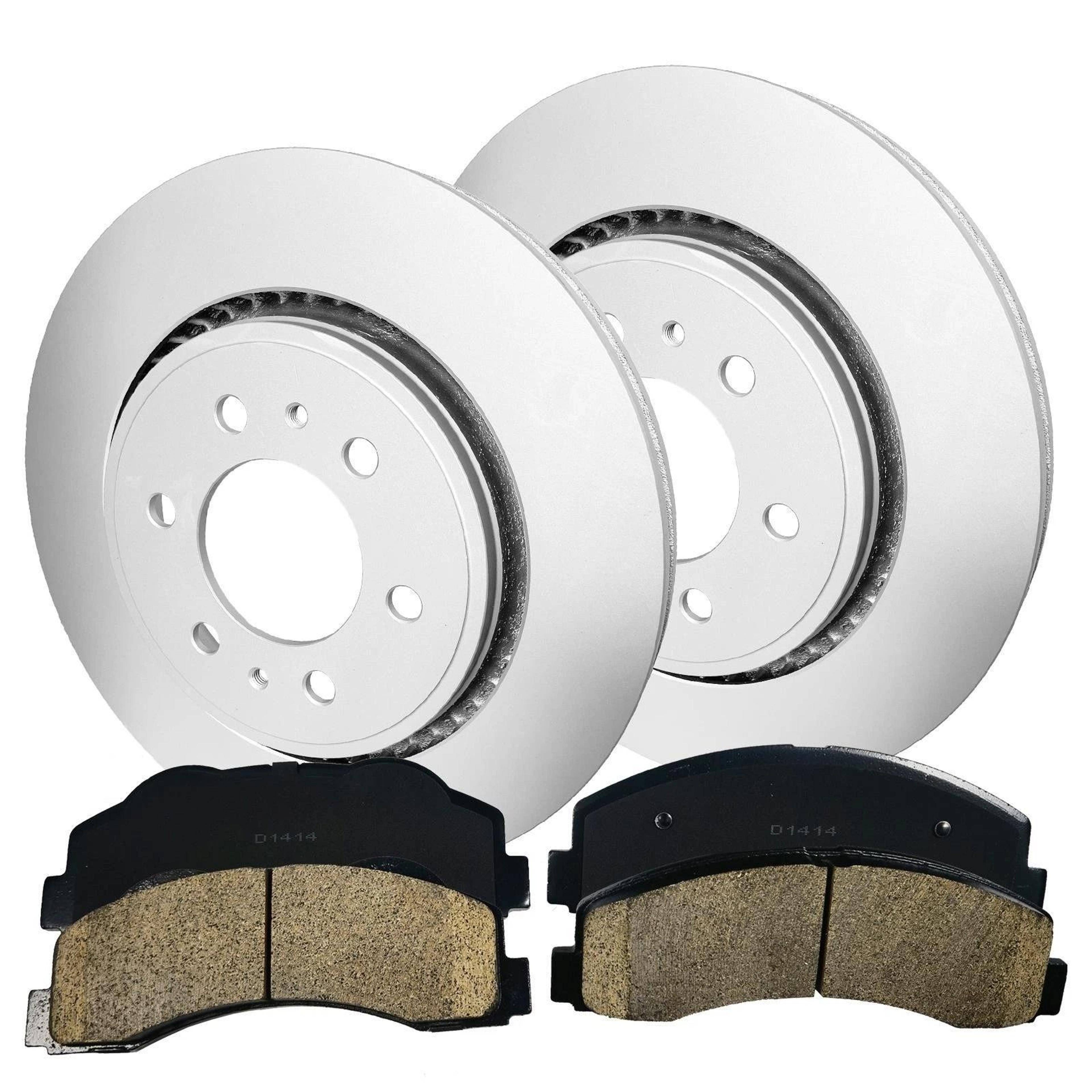 front rotors & ceramic brake pads for lincoln navigator high-quality replacement set
